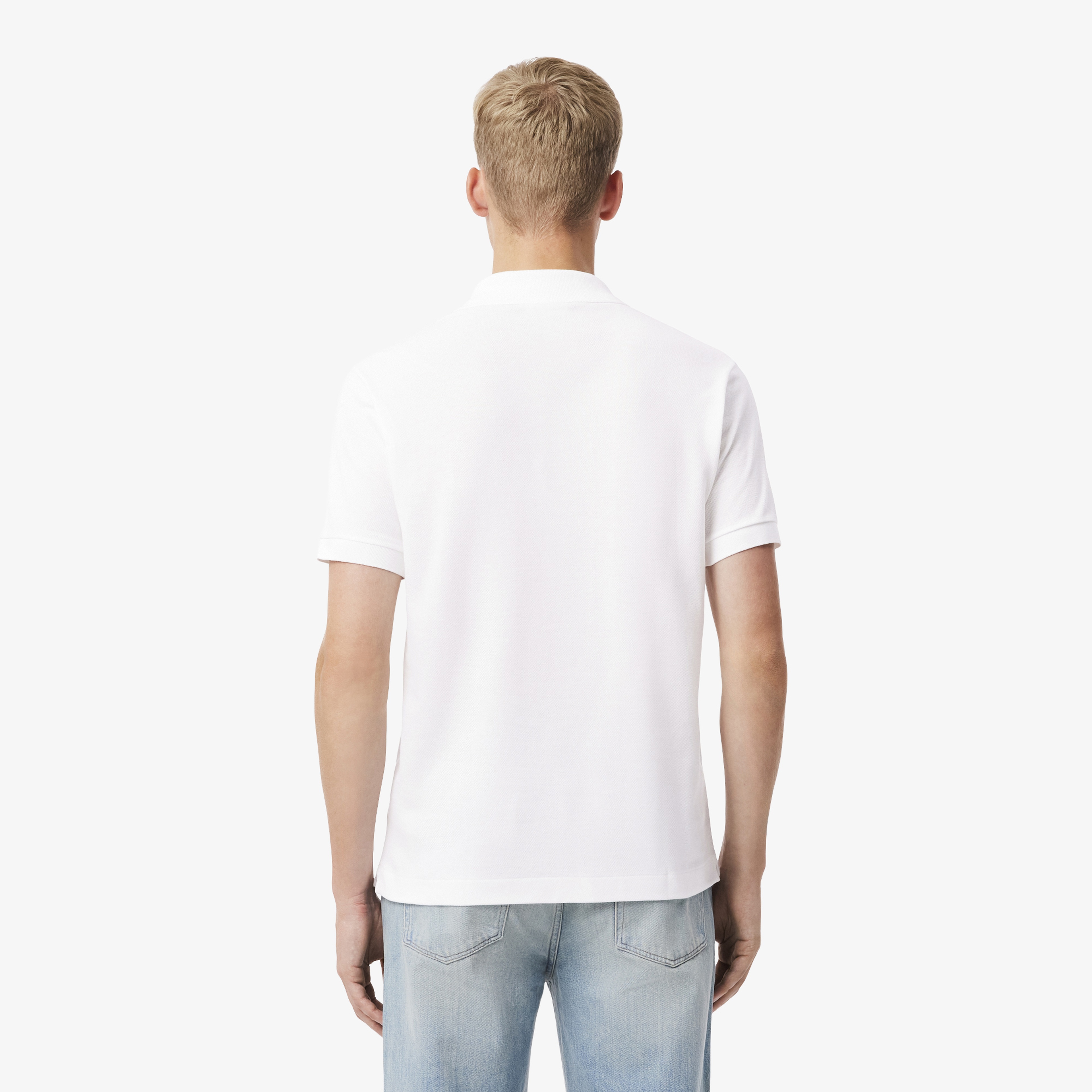 L.12.12 Erkek Classic Fit Beyaz Polo