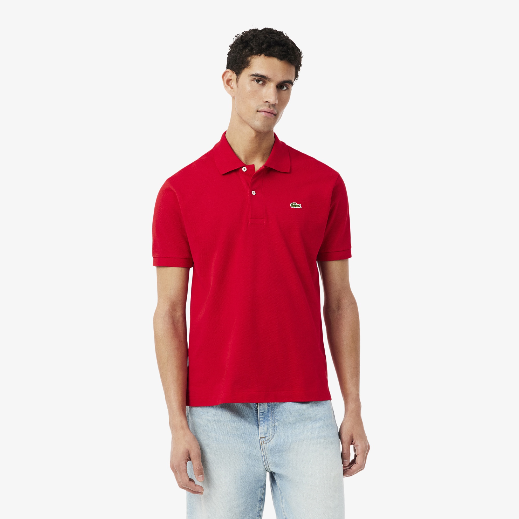 L.12.12 Erkek Classic Fit Kırmızı Polo