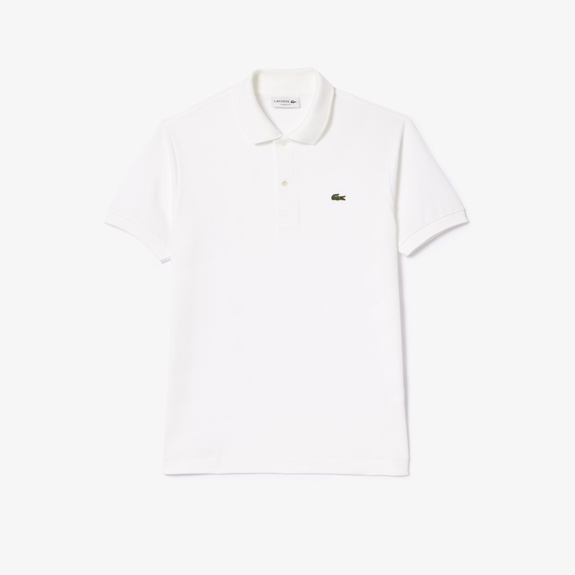 L.12.12 Erkek Classic Fit Beyaz Polo