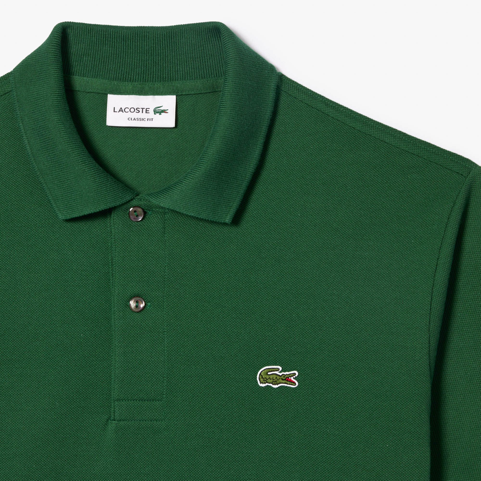 Lacoste L.12.12 Erkek Classic Fit Yeşil Polo görsel 5
