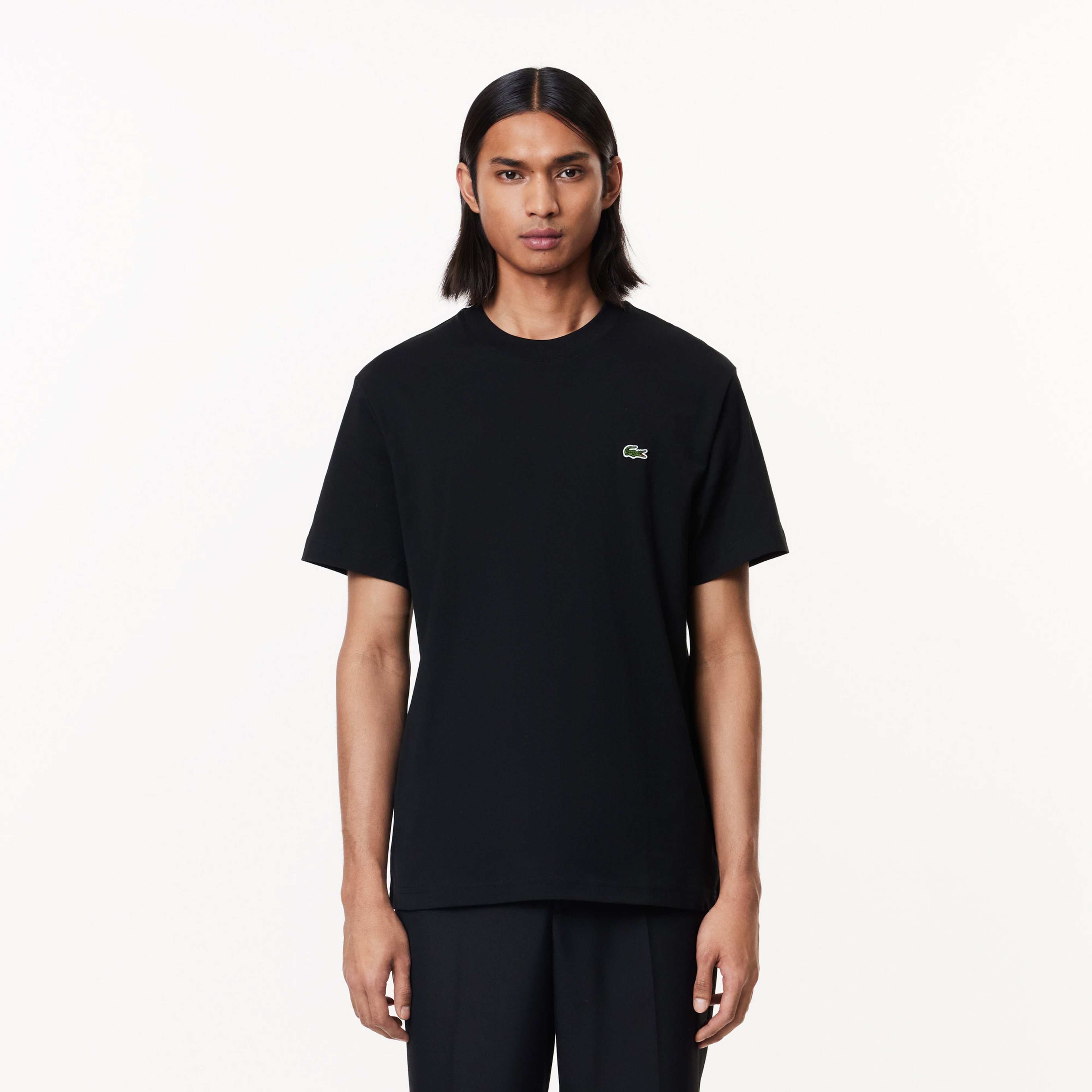 Erkek Classic Fit Bisiklet Yaka Siyah T-Shirt