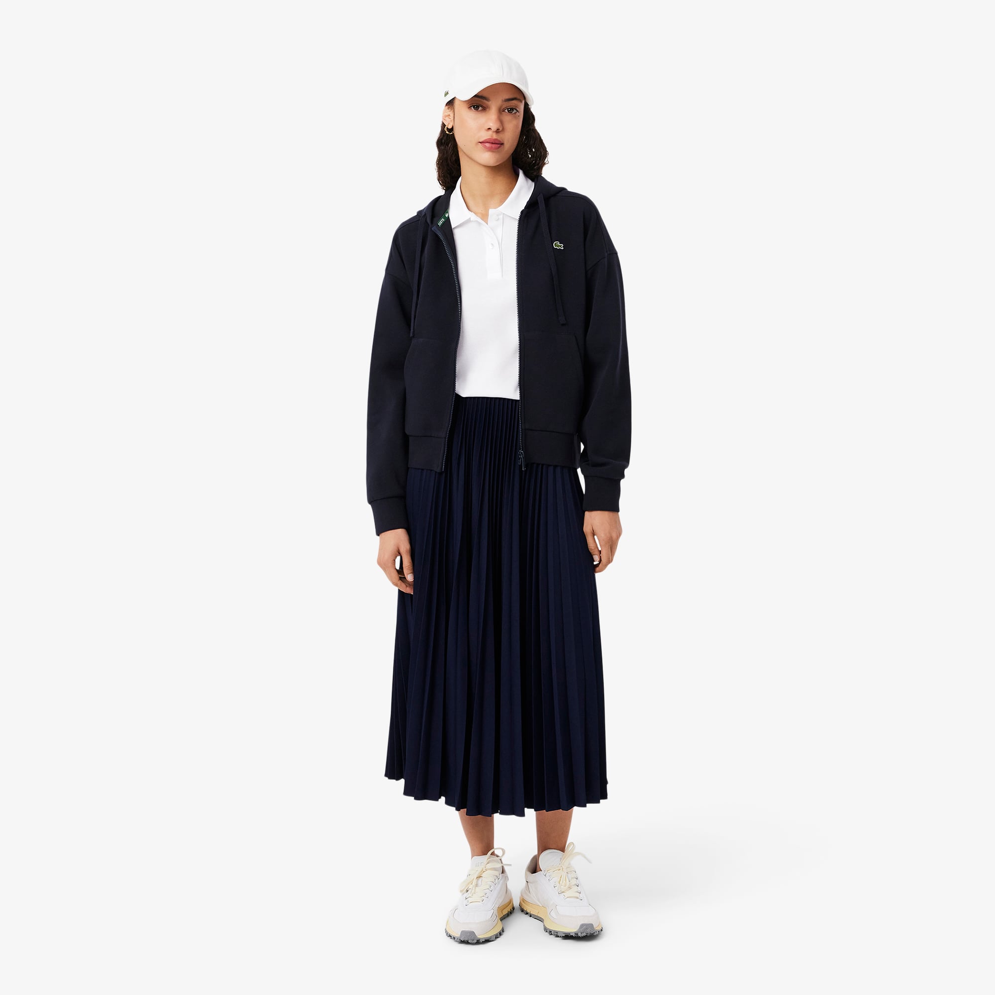 Lacoste Kadın Regular Fit Beyaz Polo görsel 7