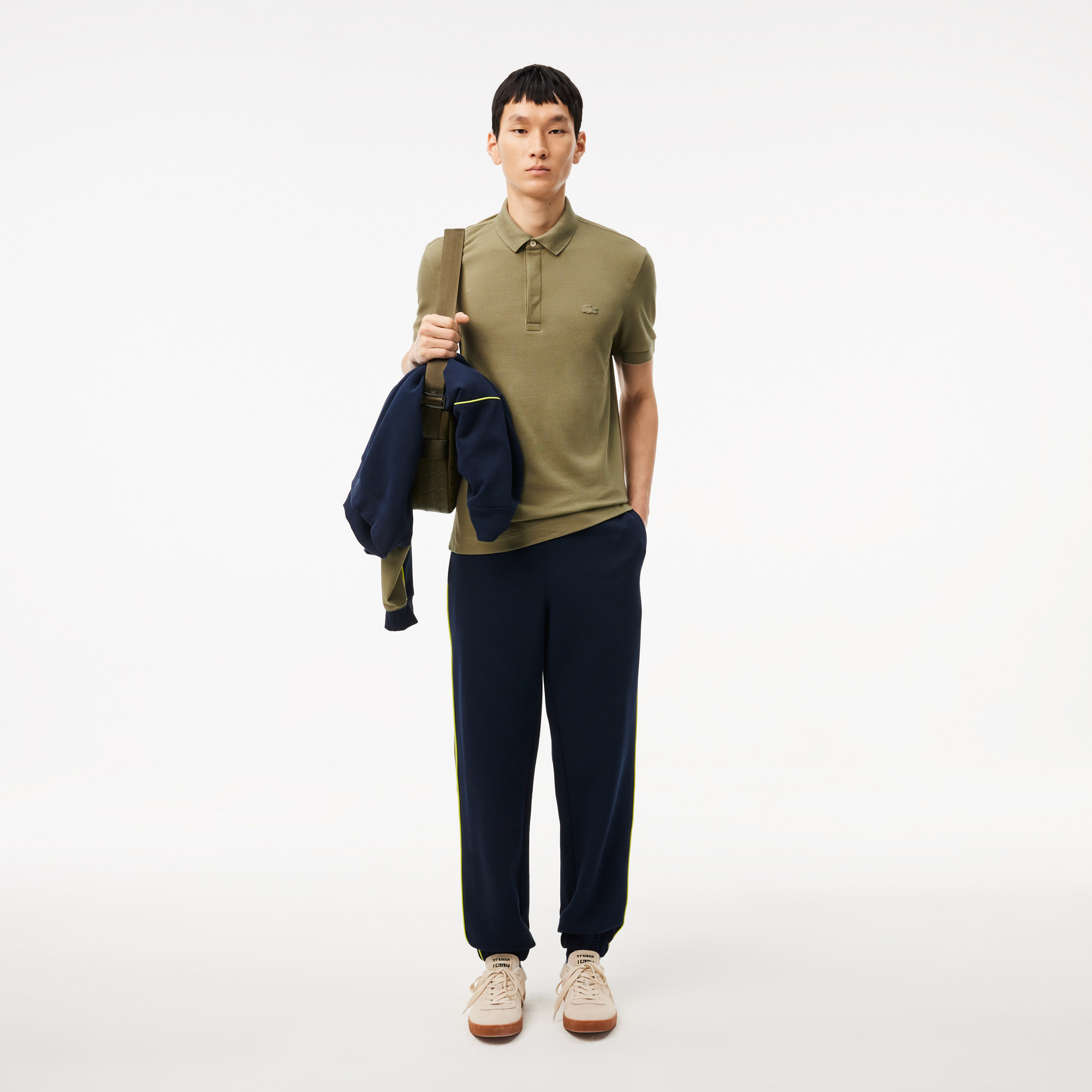 Lacoste Erkek Regular Fit Haki Paris Polo görsel 5