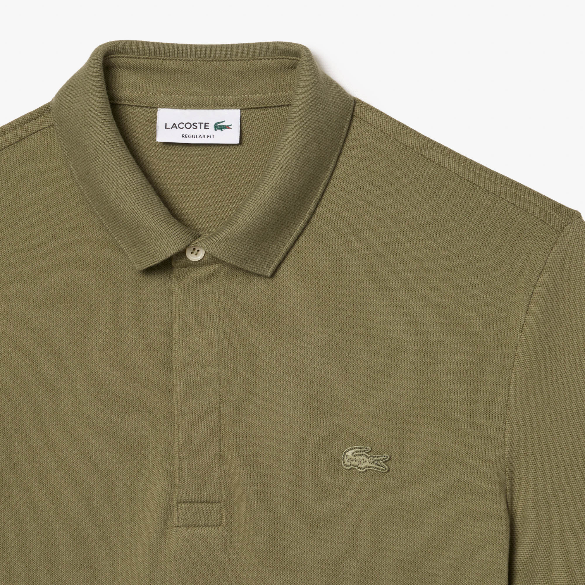Lacoste Erkek Regular Fit Haki Paris Polo görsel 6