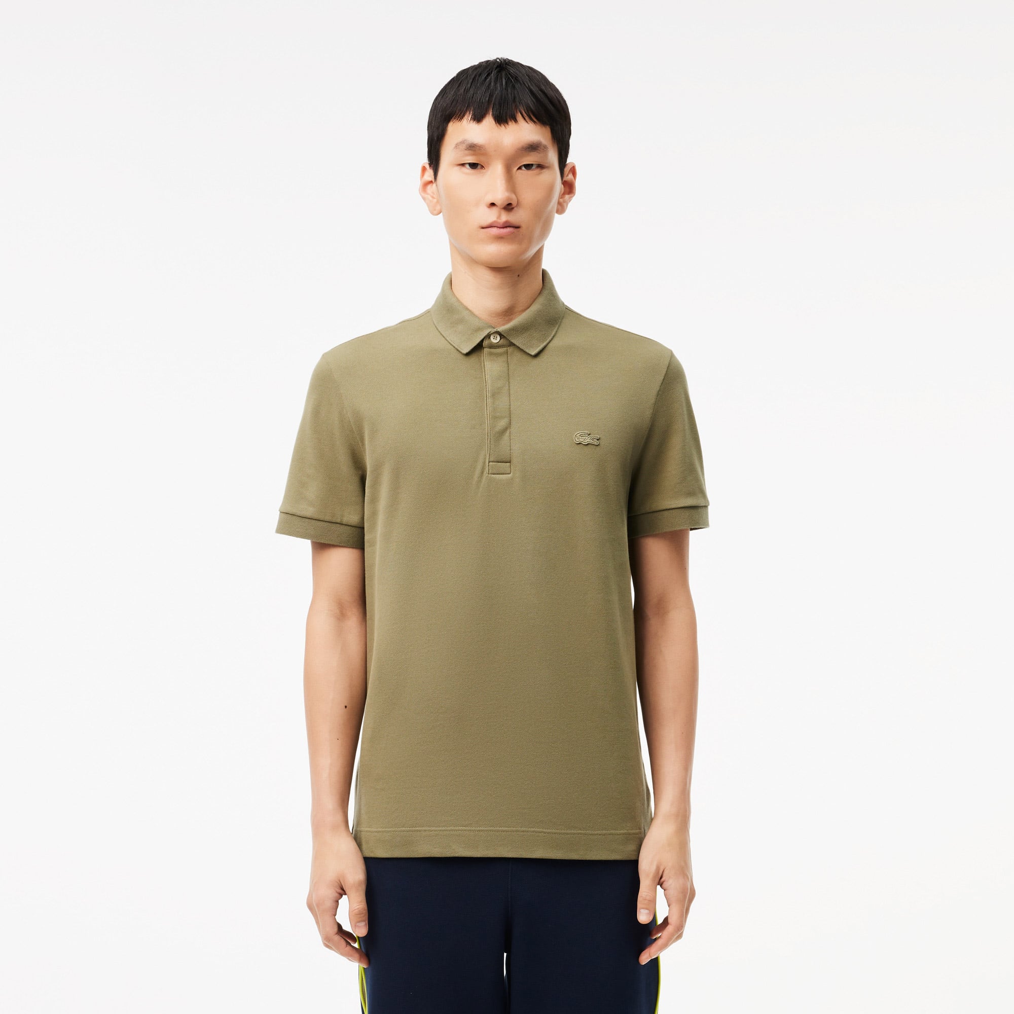 Lacoste Erkek Regular Fit Haki Paris Polo