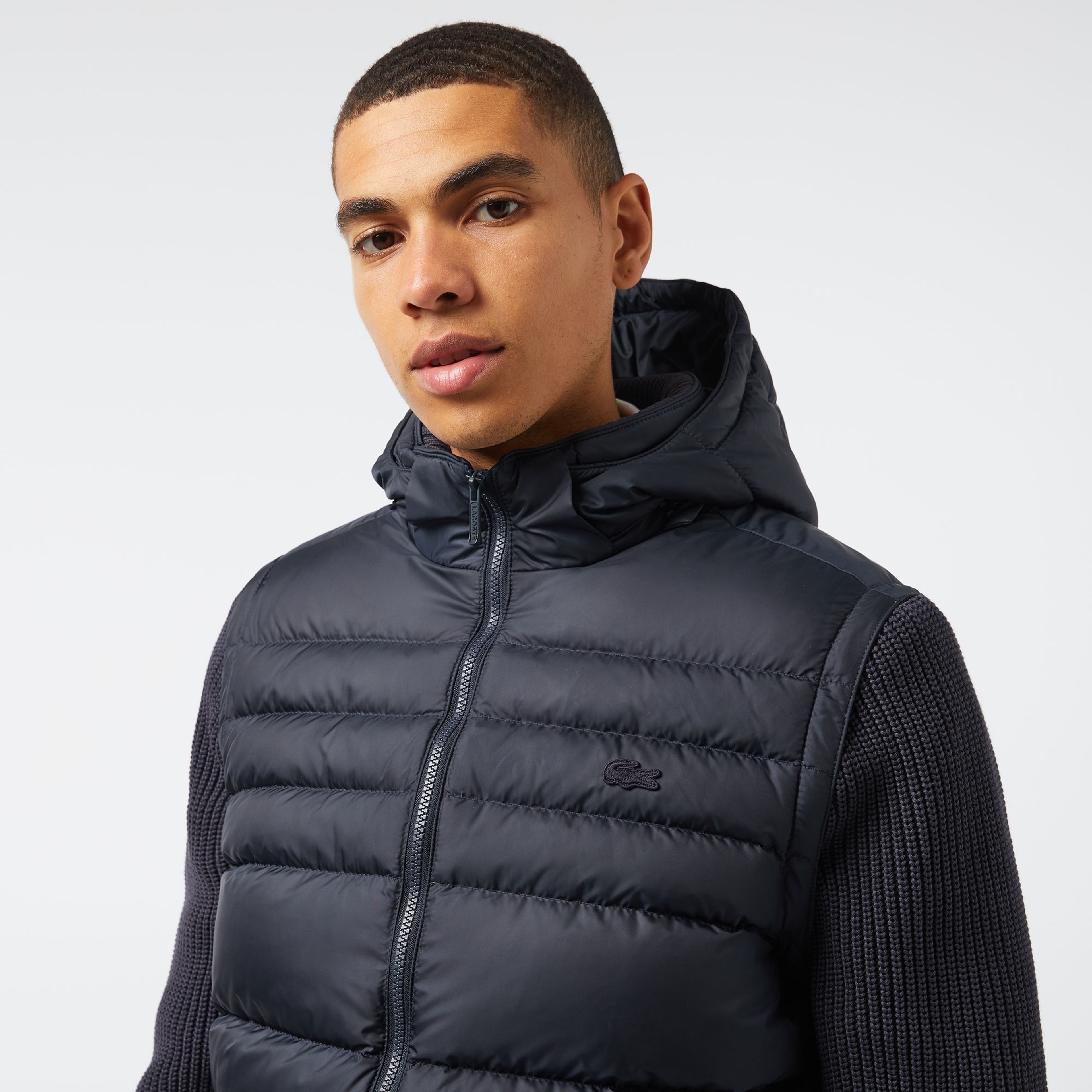 Erkek Slim Fit Kapüşonlu Lacivert Mont Erkek Slim Fit Kapüşonlu Lacivert Mont