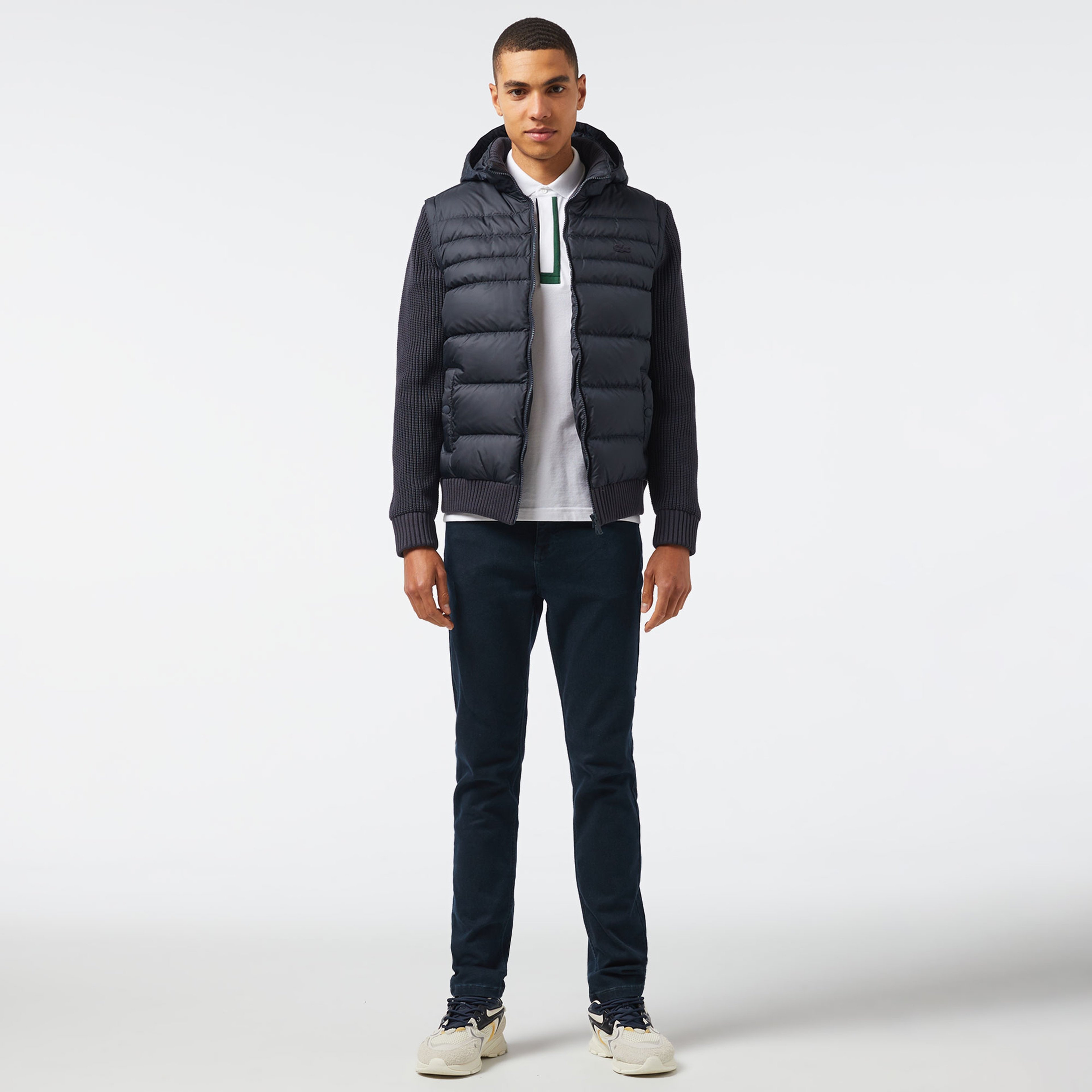 Erkek Slim Fit Kapüşonlu Lacivert Mont Erkek Slim Fit Kapüşonlu Lacivert Mont