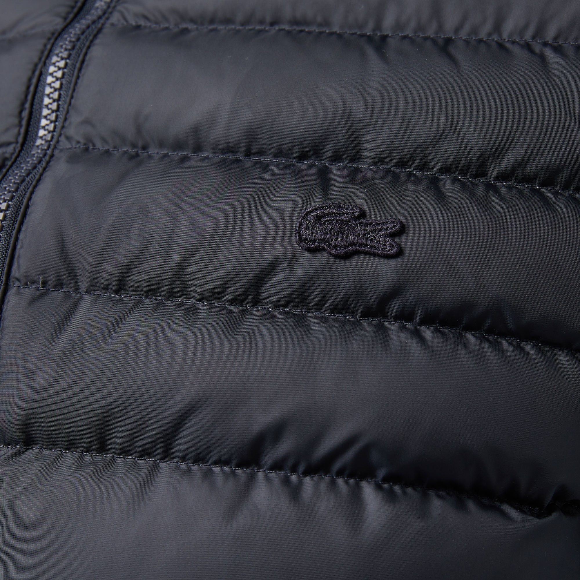 Erkek Slim Fit Kapüşonlu Lacivert Mont