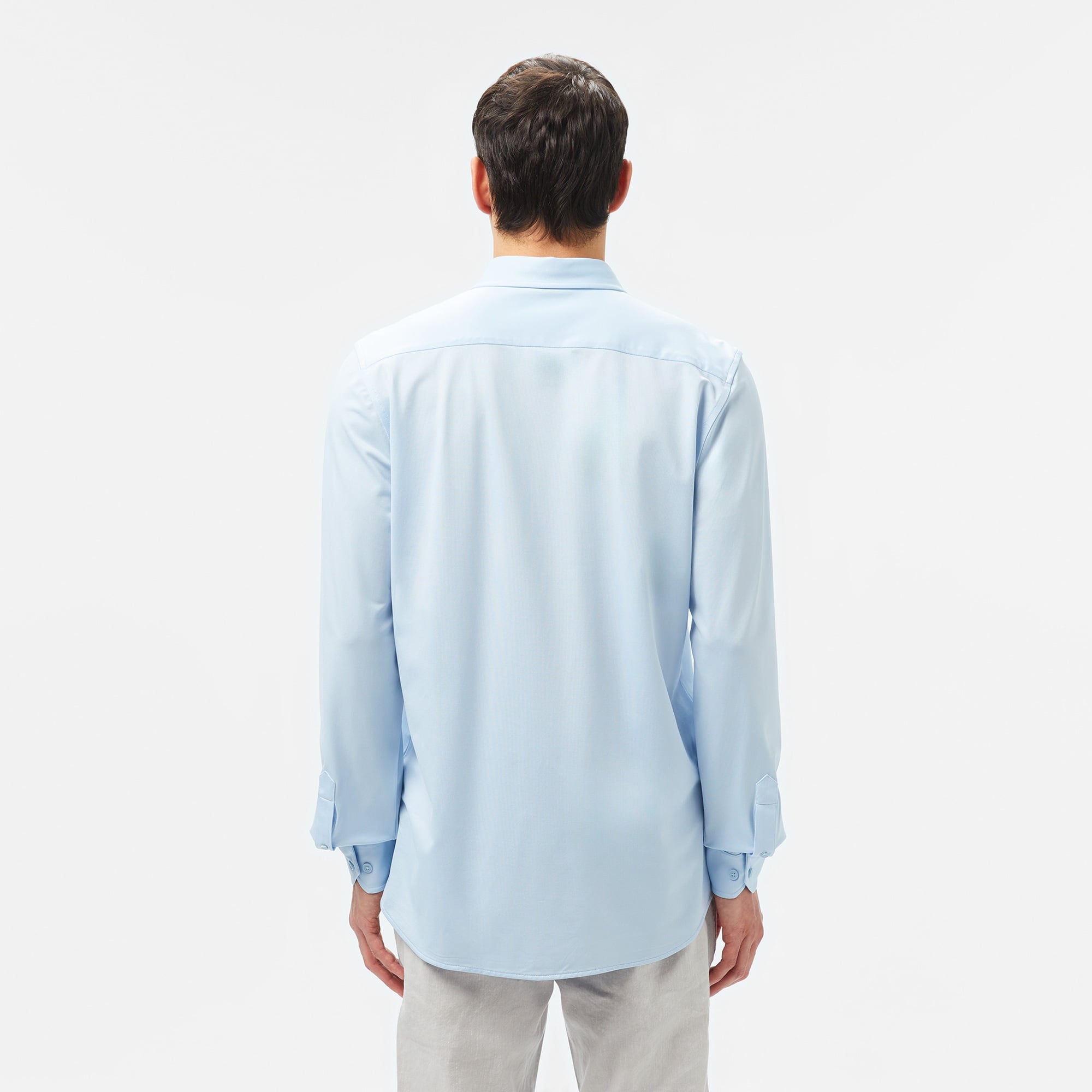 Erkek Slim Fit Açık Mavi Gömlek