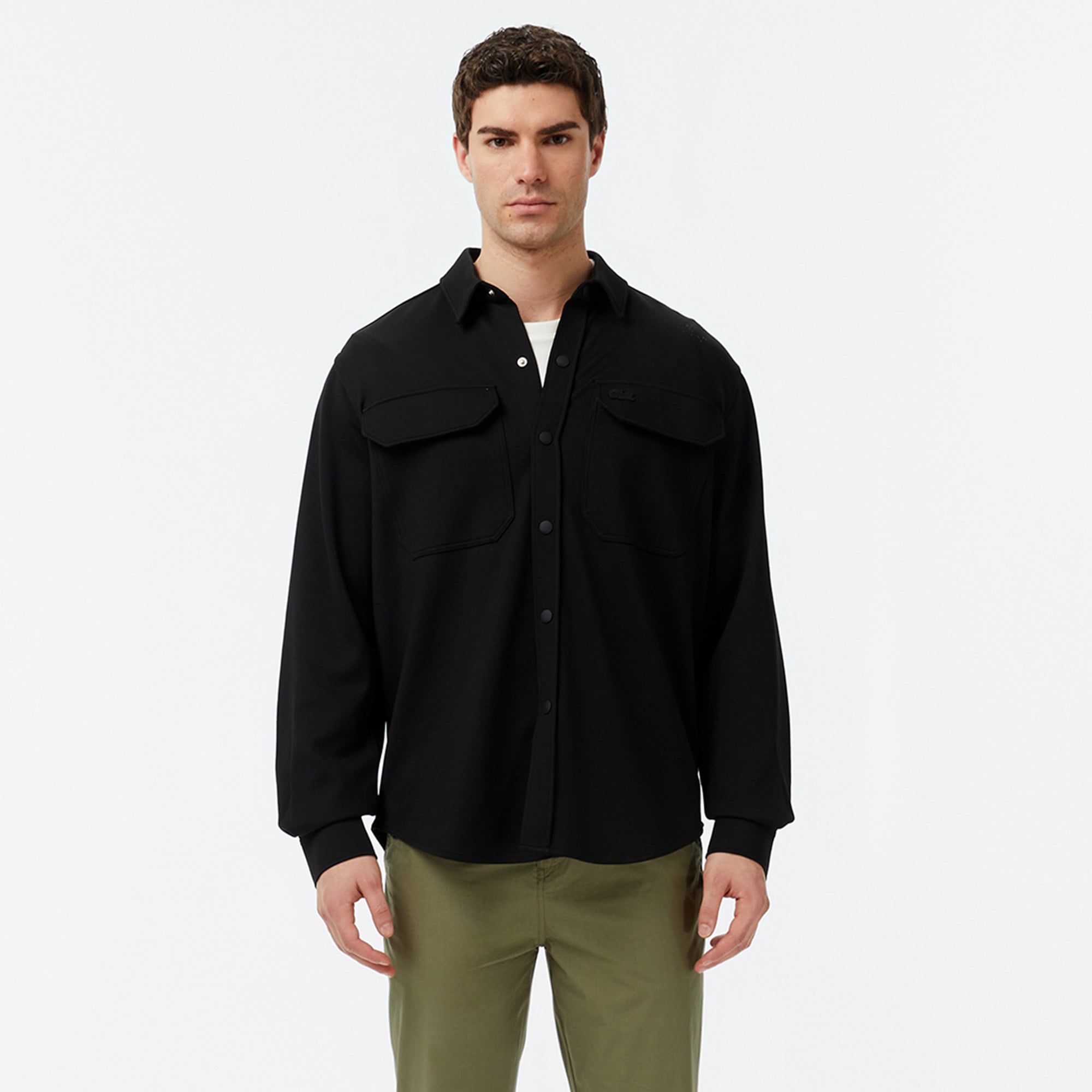 Lacoste Erkek Regular Fit Siyah Gömlek