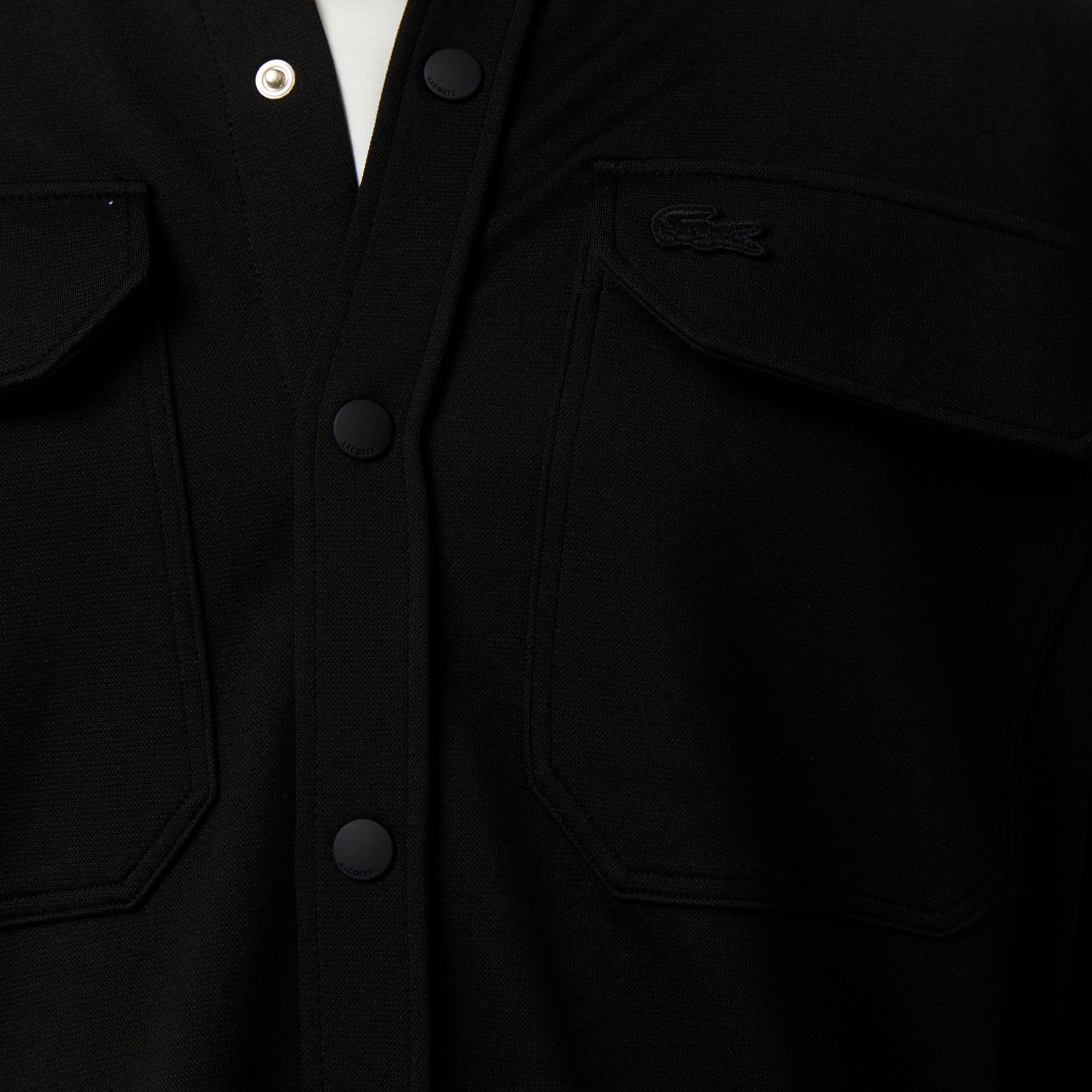 Lacoste Erkek Regular Fit Siyah Gömlek görsel 7