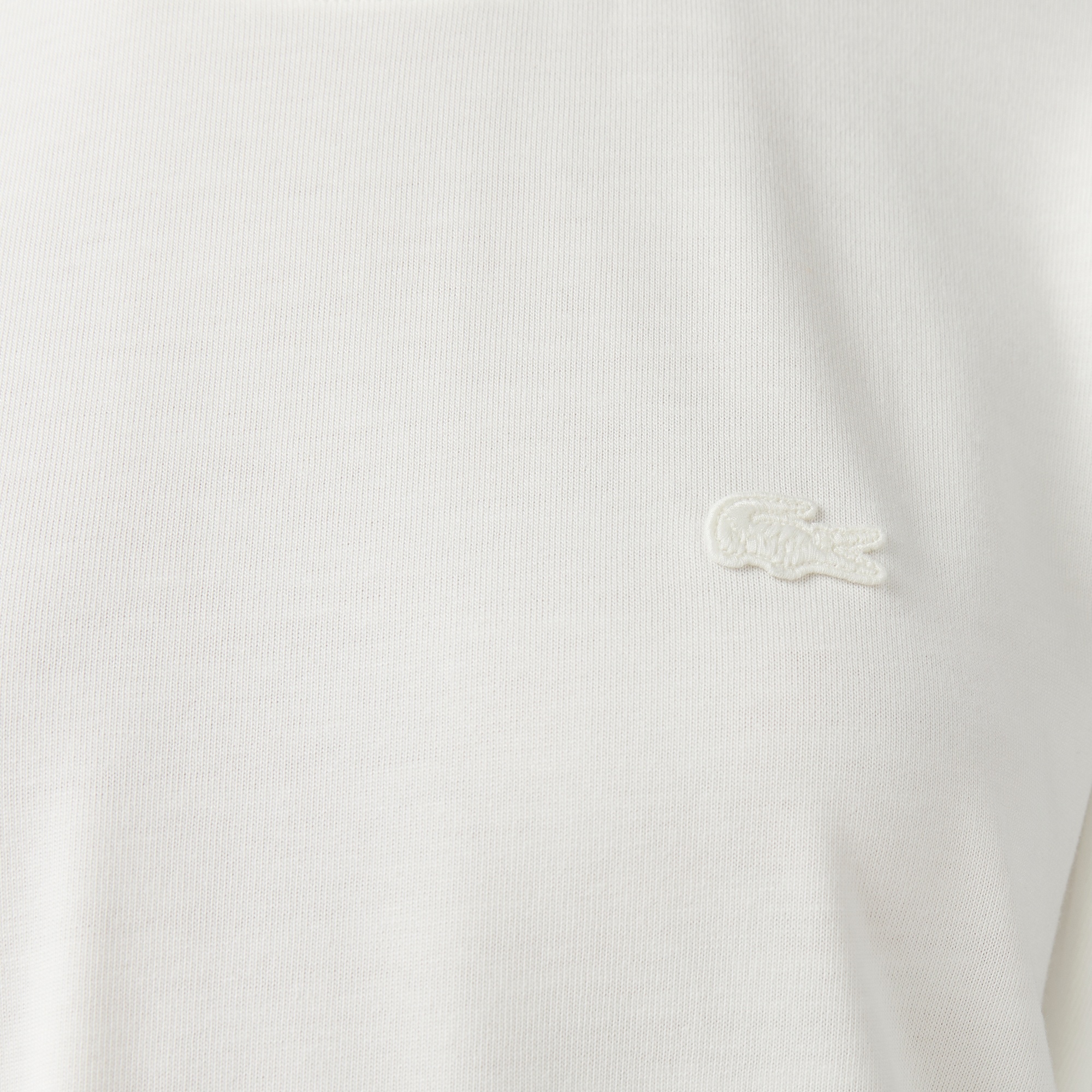 Kadın Loose Fit Bisiklet Yaka Beyaz T-Shirt