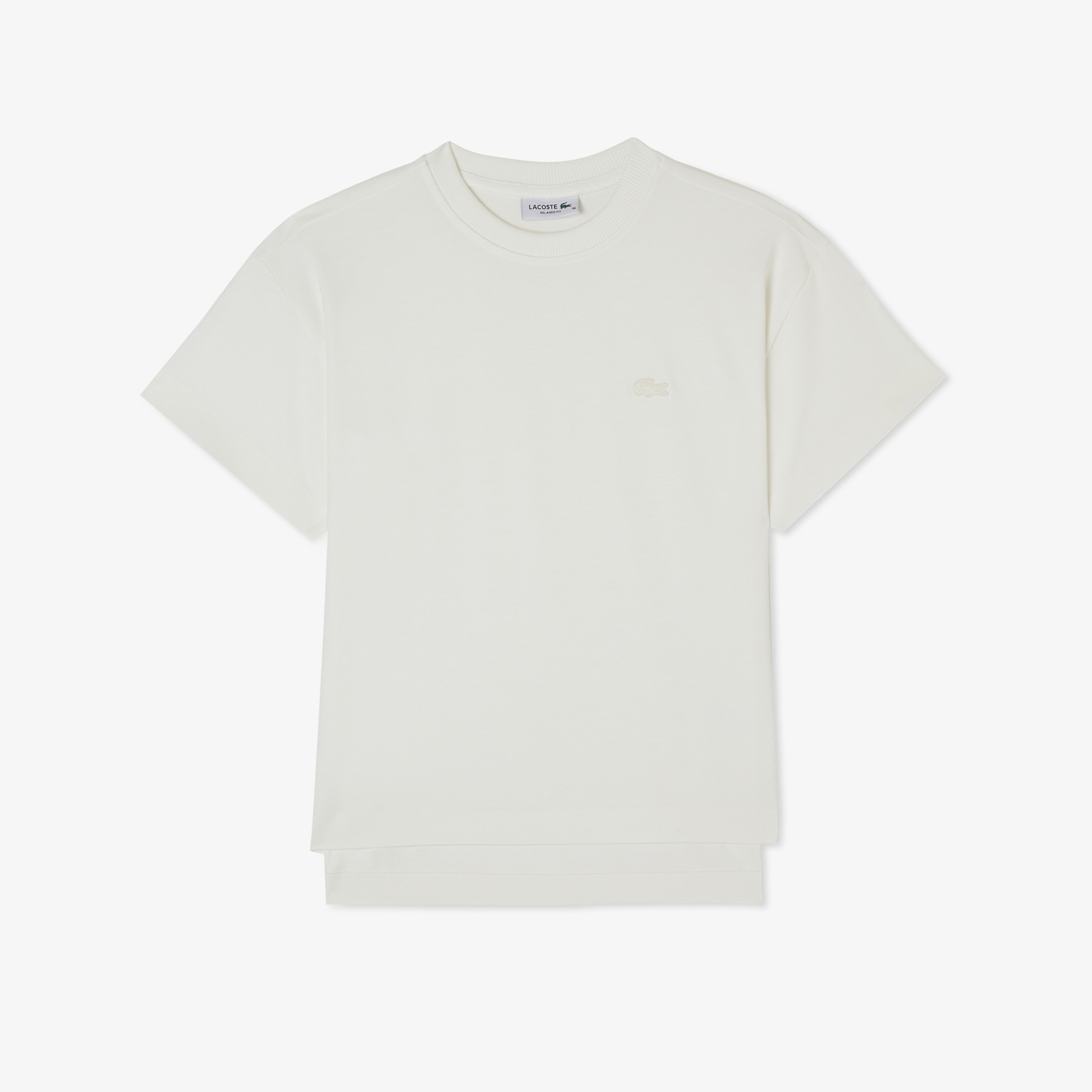 Kadın Loose Fit Bisiklet Yaka Beyaz T-Shirt Kadın Loose Fit Bisiklet Yaka Beyaz T-Shirt