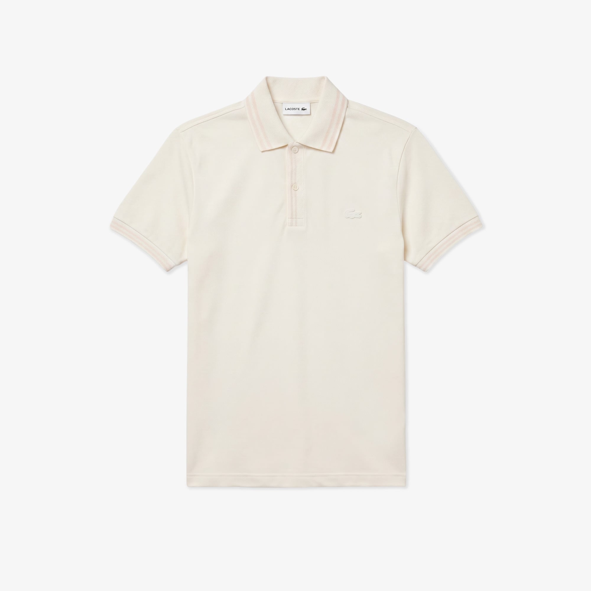 Lacoste Erkek Regular Fit Krem Polo görsel 2