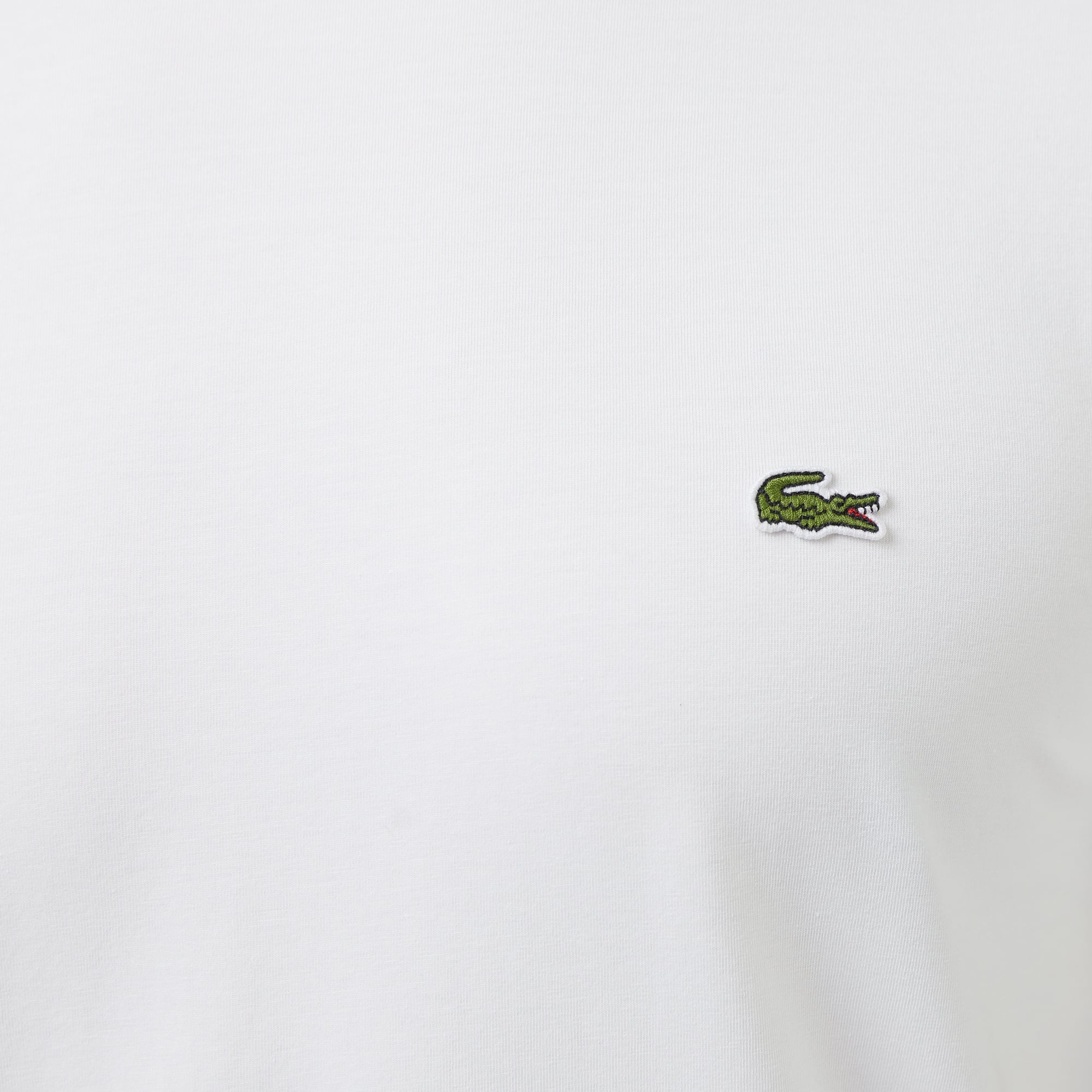Lacoste Erkek Slim Fit Bisiklet Yaka Beyaz T-Shirt görsel 7
