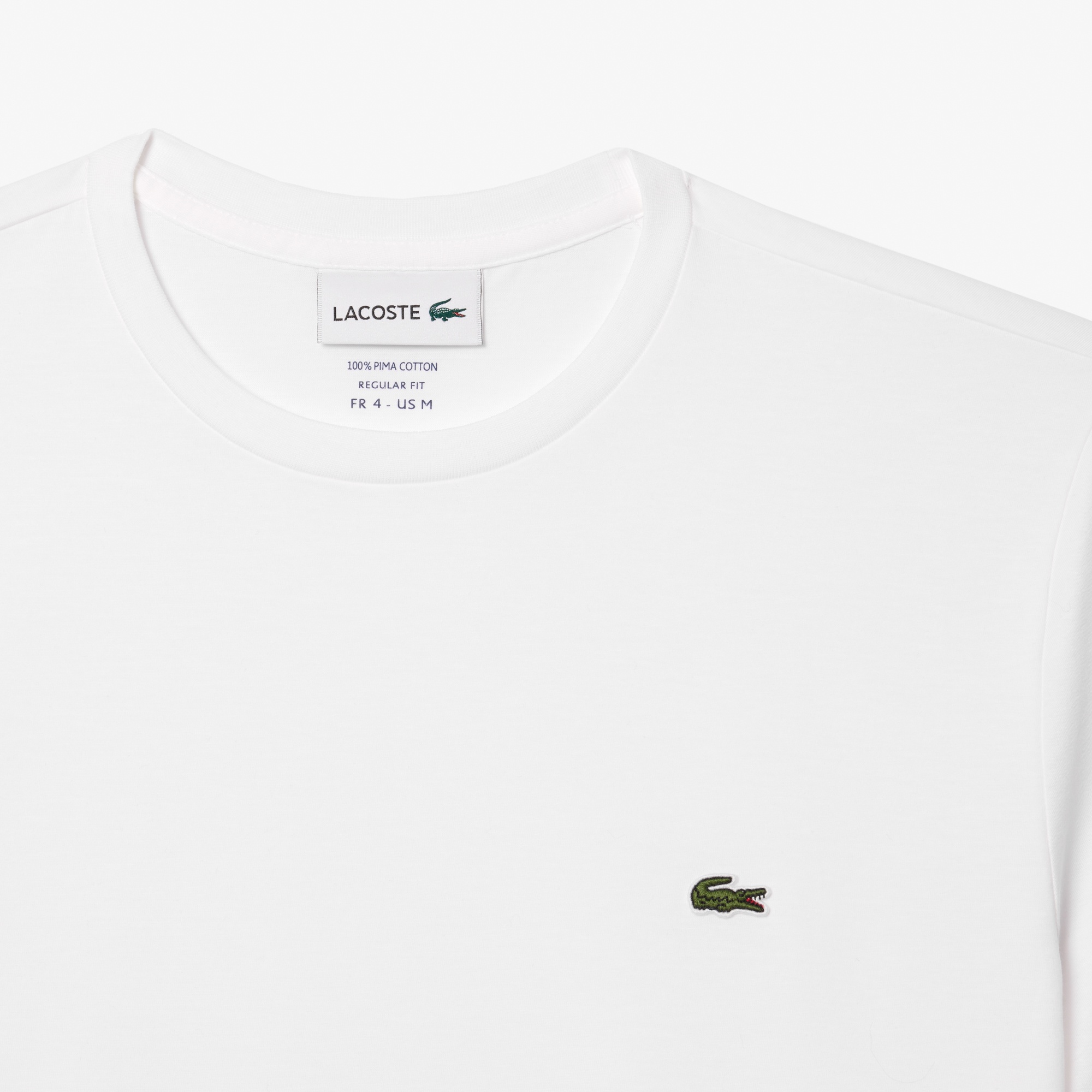 Erkek Regular Fit Bisiklet Yaka Beyaz T-Shirt