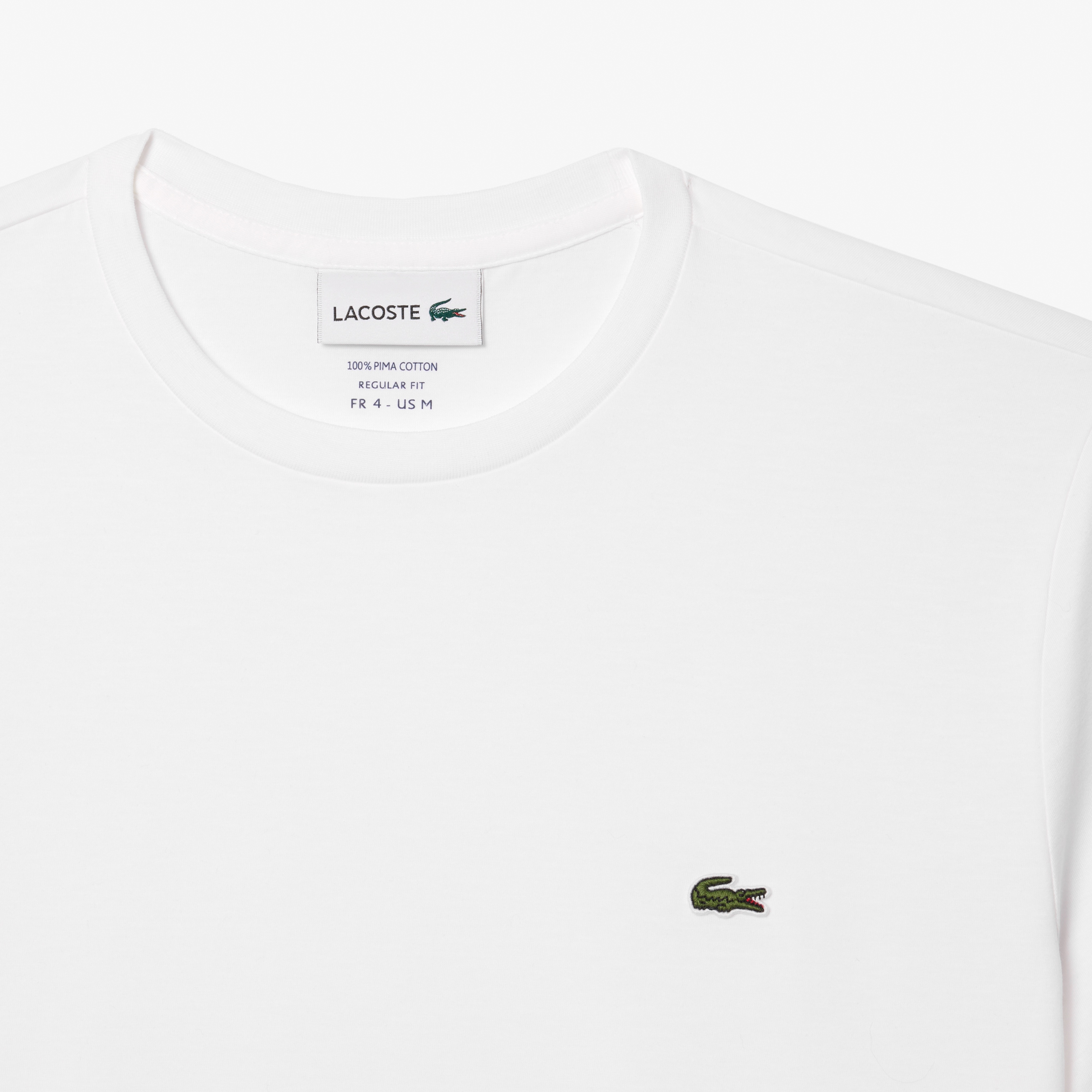 Erkek Regular Fit Bisiklet Yaka Beyaz T-Shirt