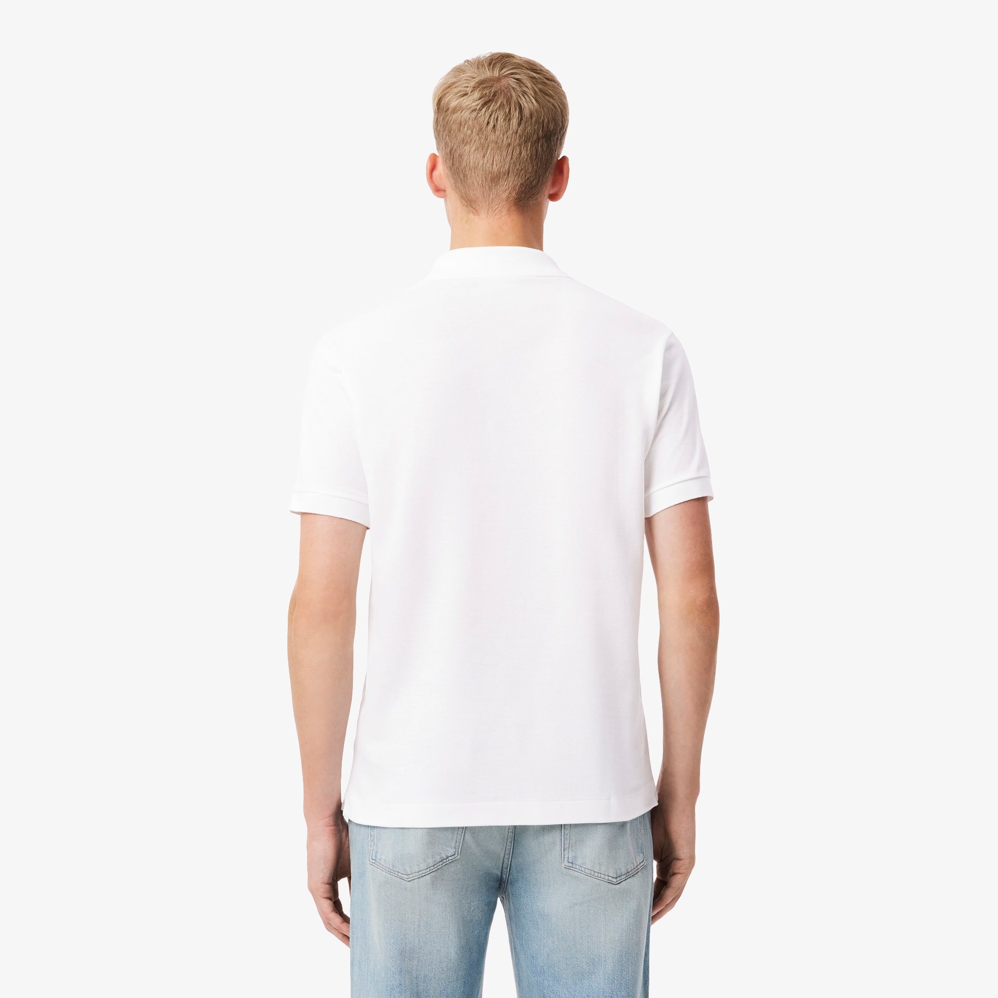 L.12.12 Erkek Classic Fit Beyaz Polo