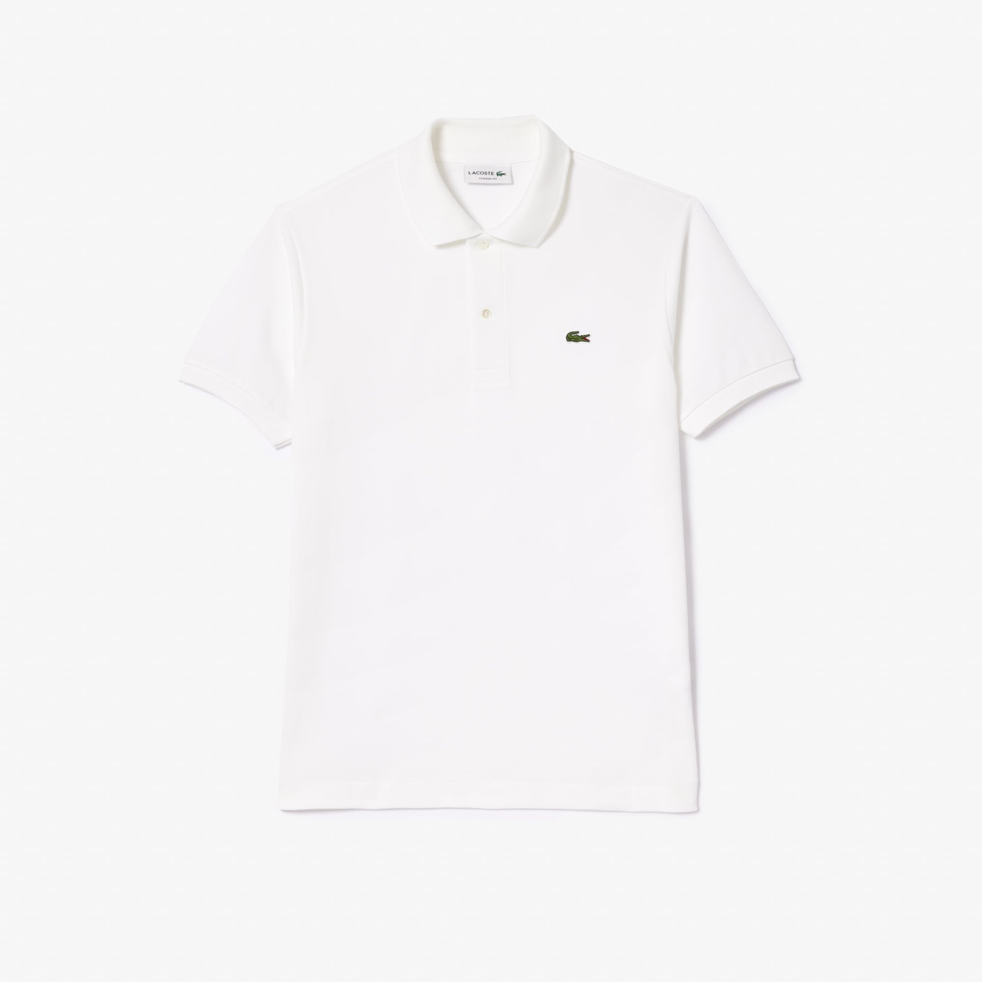 L.12.12 Erkek Classic Fit Beyaz Polo