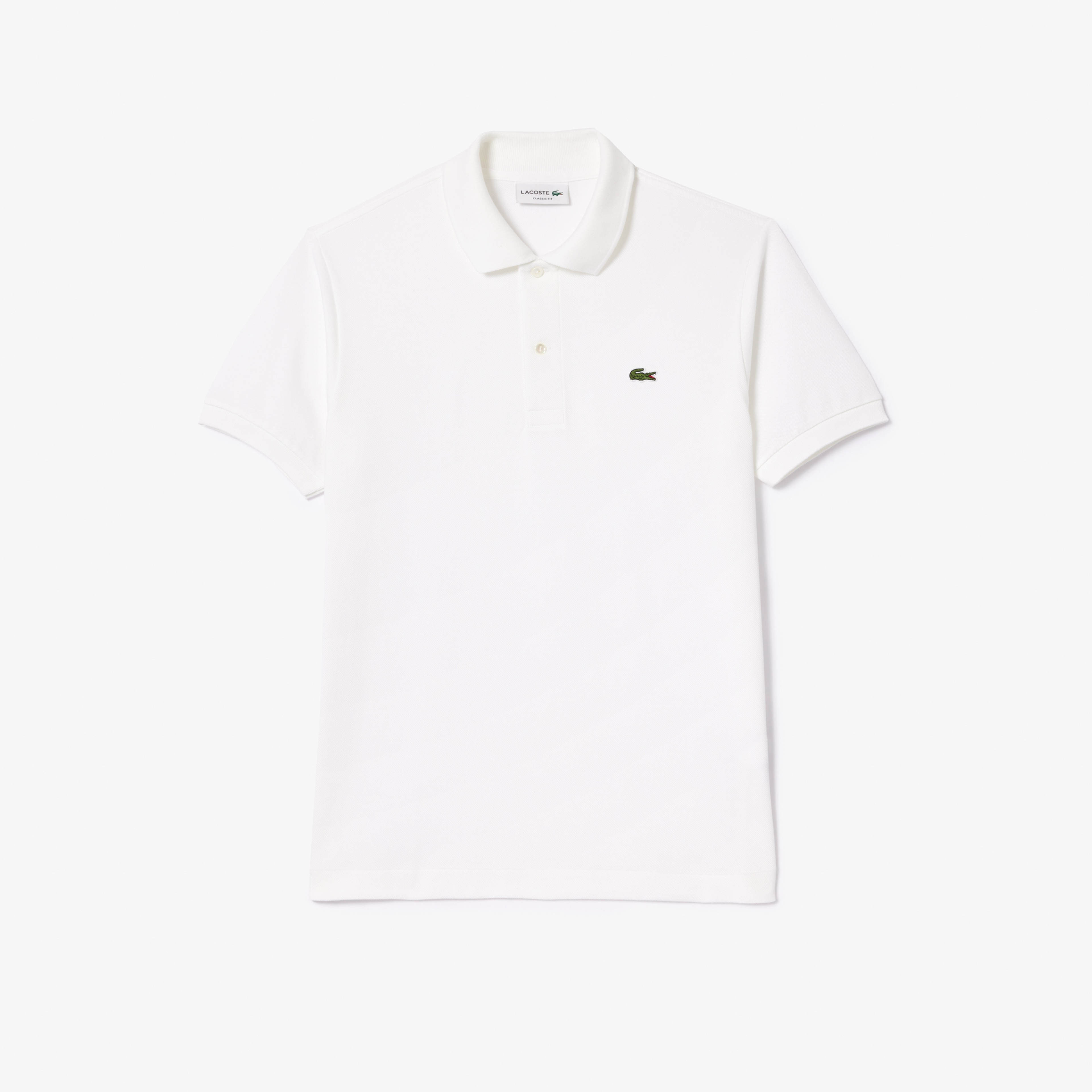 L.12.12 Erkek Classic Fit Beyaz Polo