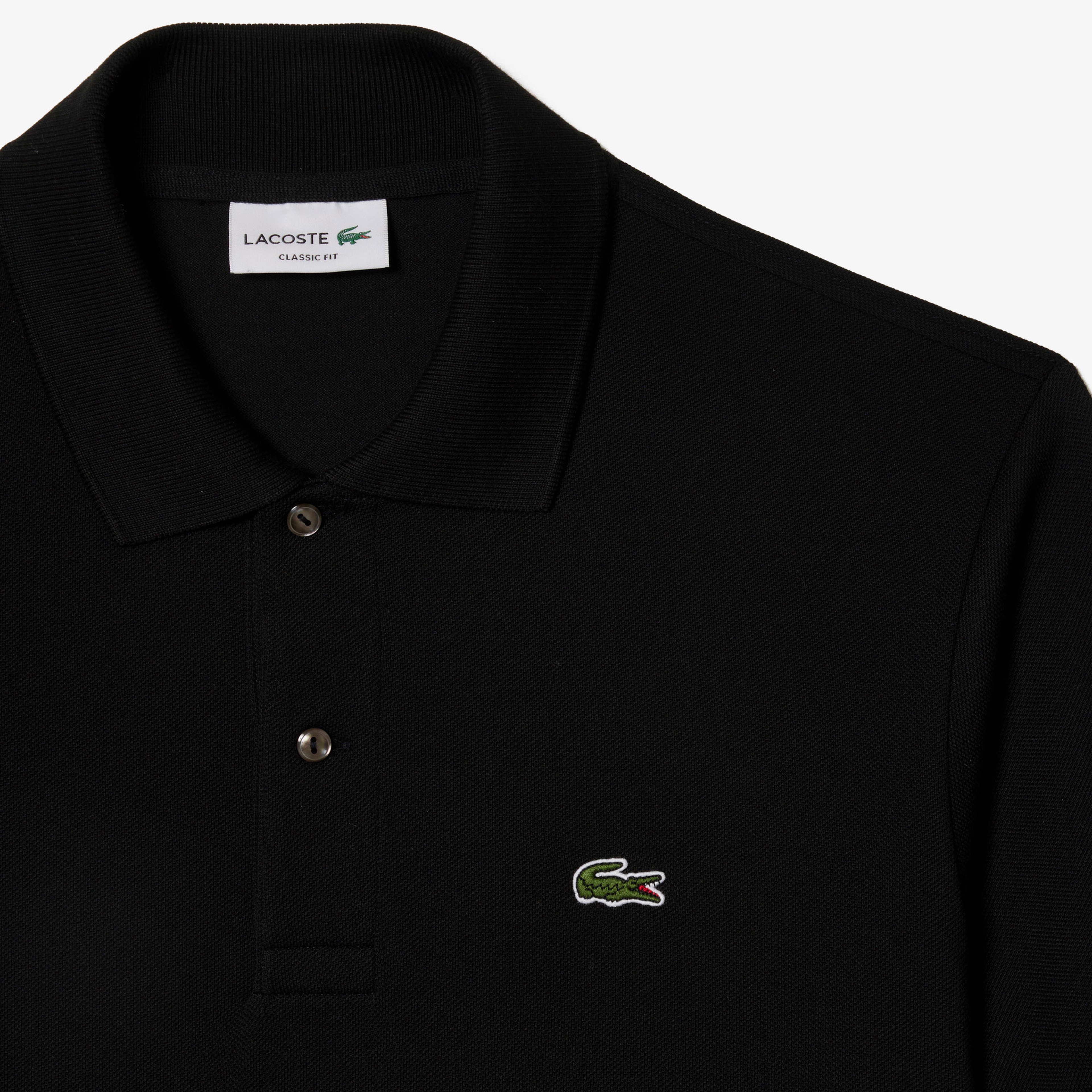 L.12.12 Erkek Classic Fit Siyah Polo