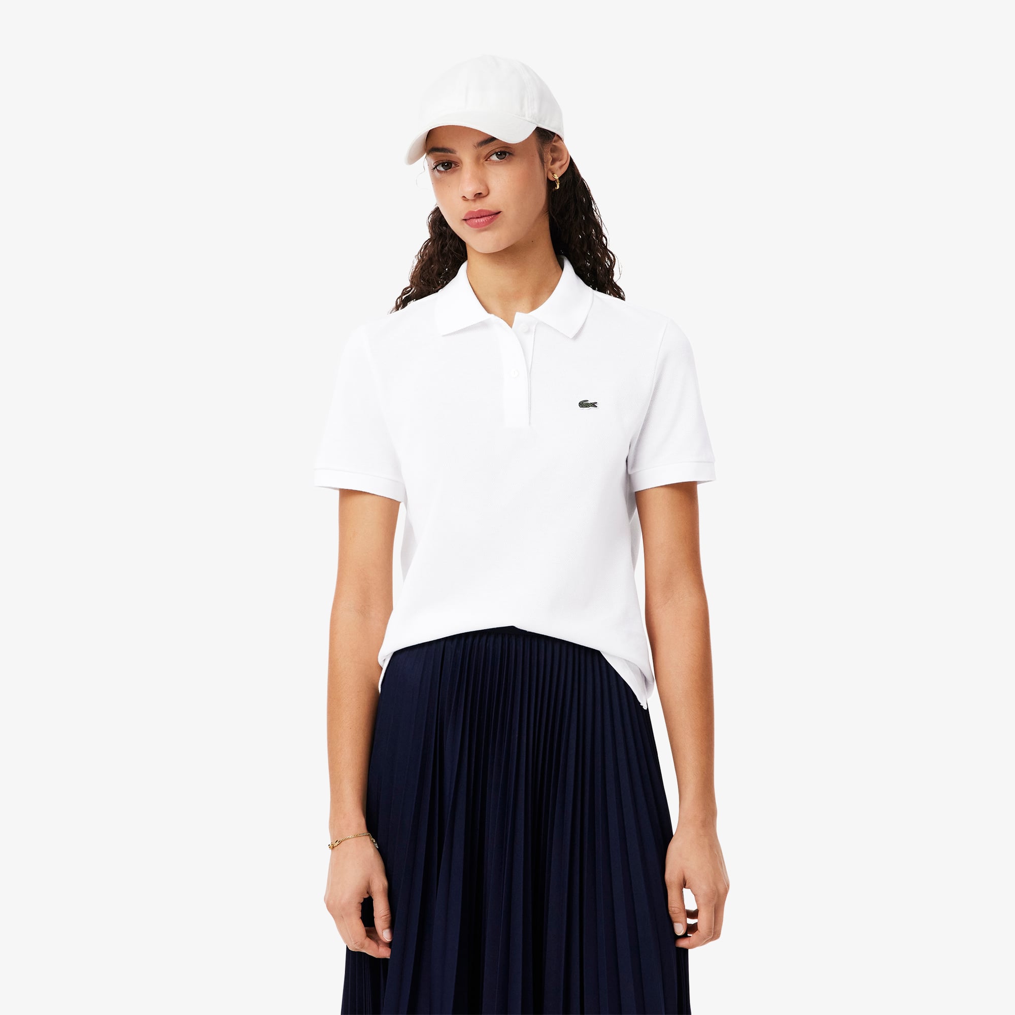 Lacoste Kadın Regular Fit Beyaz Polo