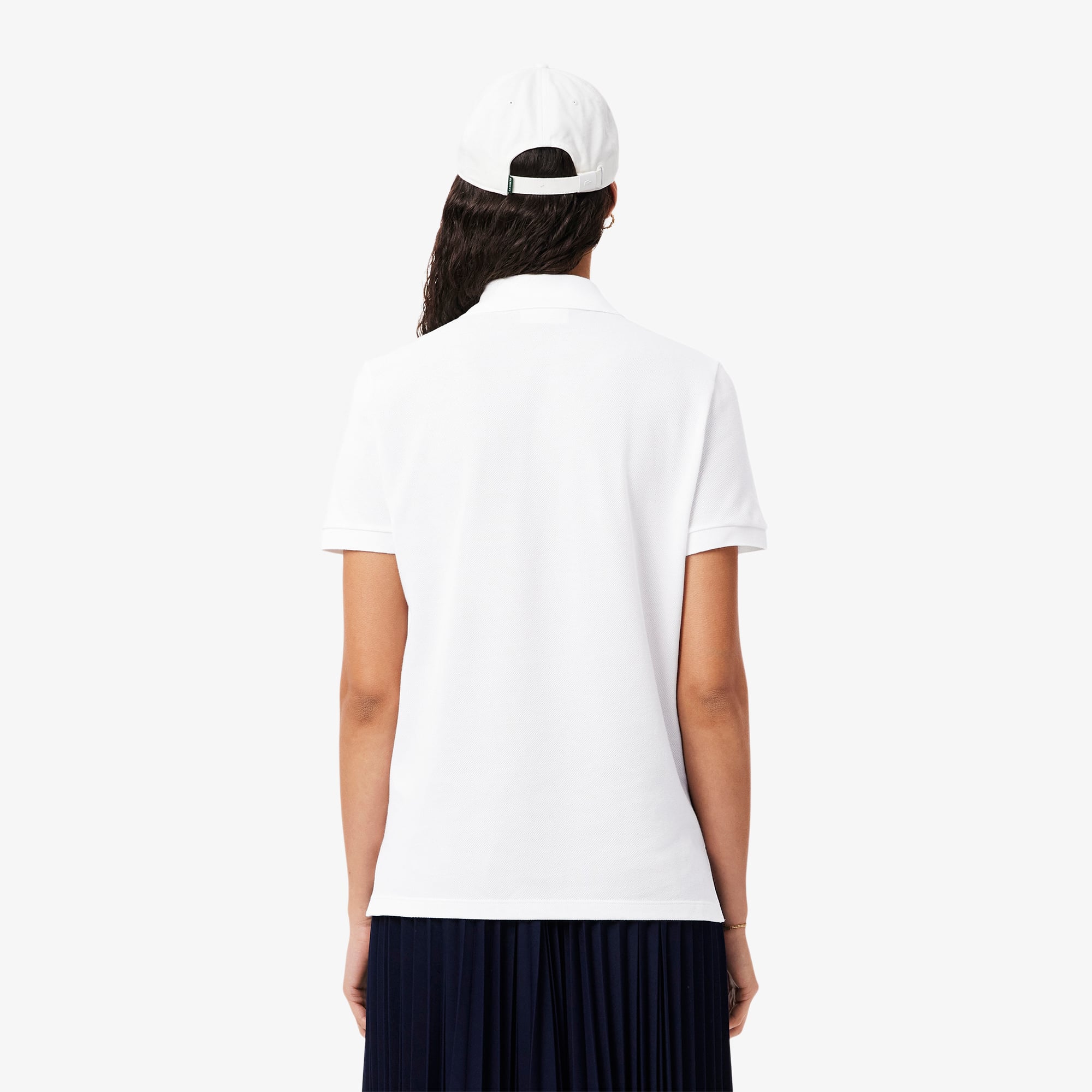 Lacoste Kadın Regular Fit Beyaz Polo görsel 2