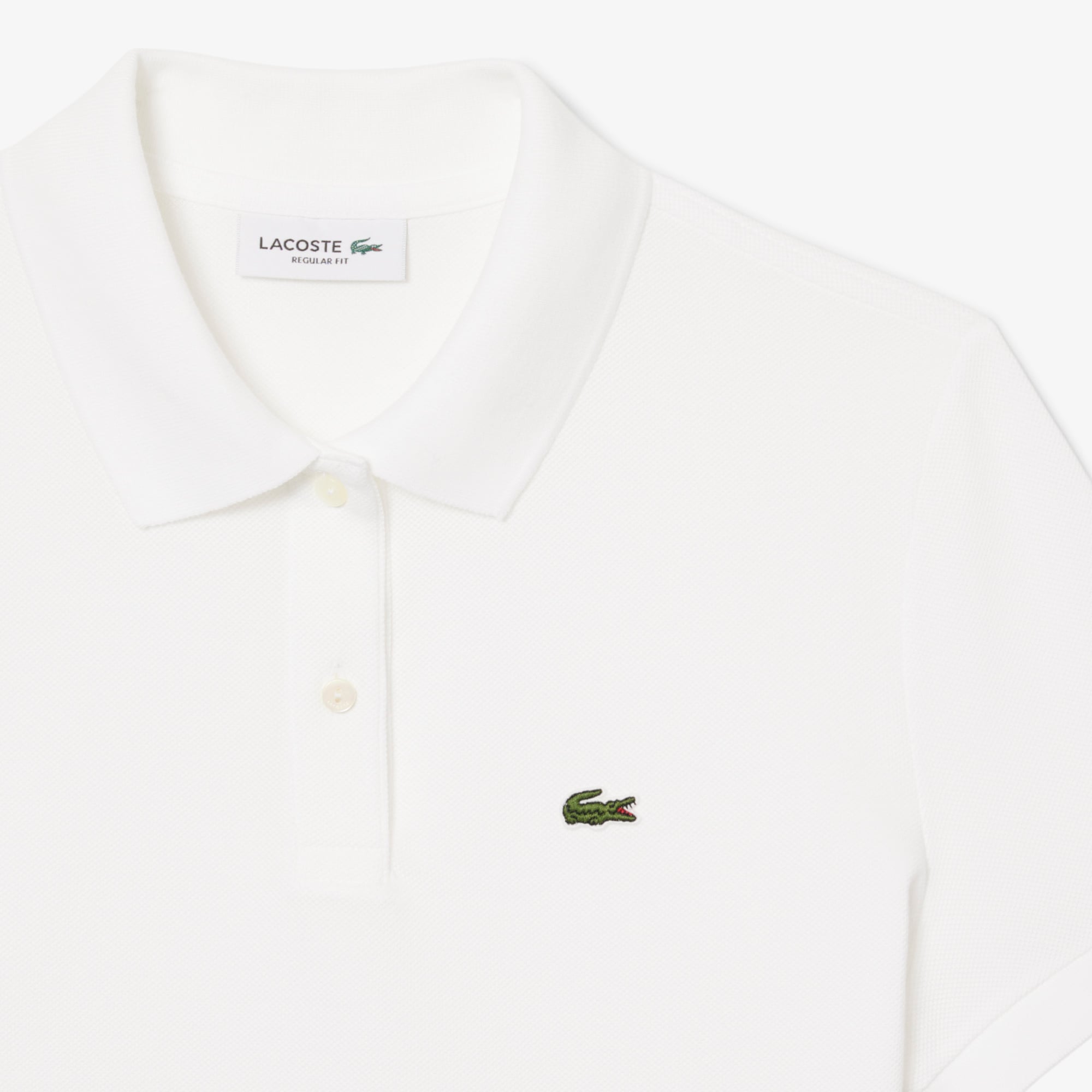 Lacoste Kadın Regular Fit Beyaz Polo görsel 4