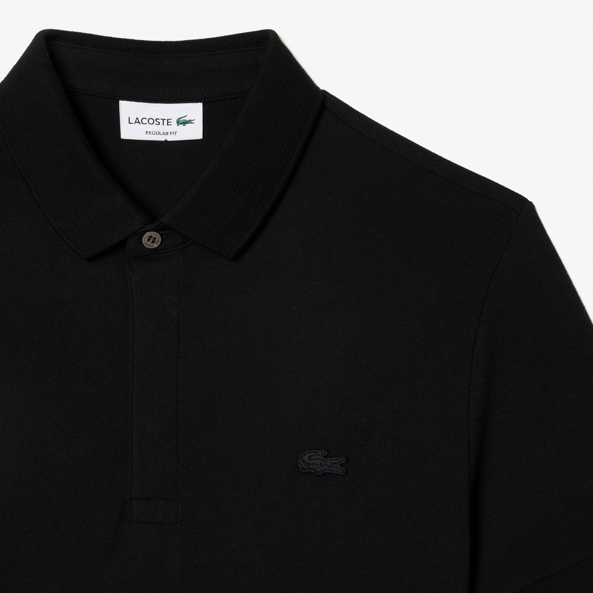 Lacoste Erkek Regular Fit Siyah Paris Polo görsel 7