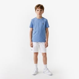 Çocuk Bisiklet Yaka Mavi T-Shirt Mavi