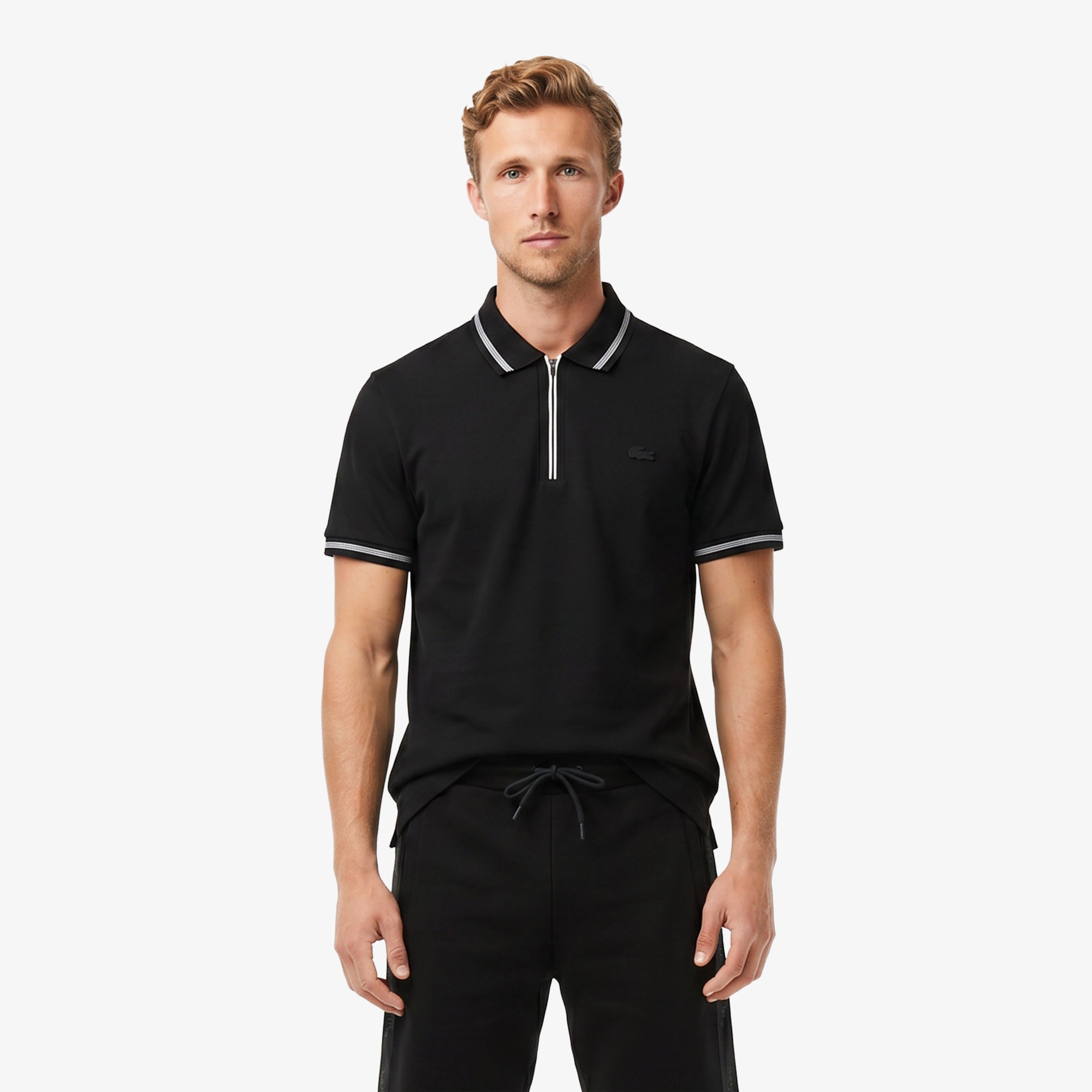 Erkek Regular Fit Siyah Polo