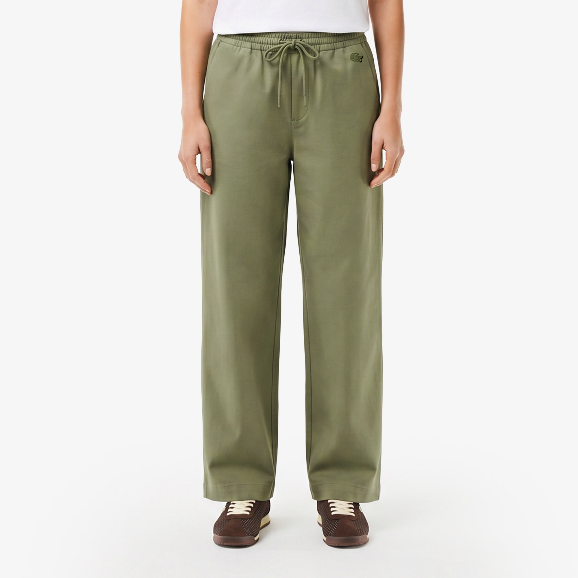Kadın Relaxed Fit Haki Pantolon