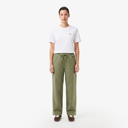 Kadın Relaxed Fit Haki Pantolon Yeşil