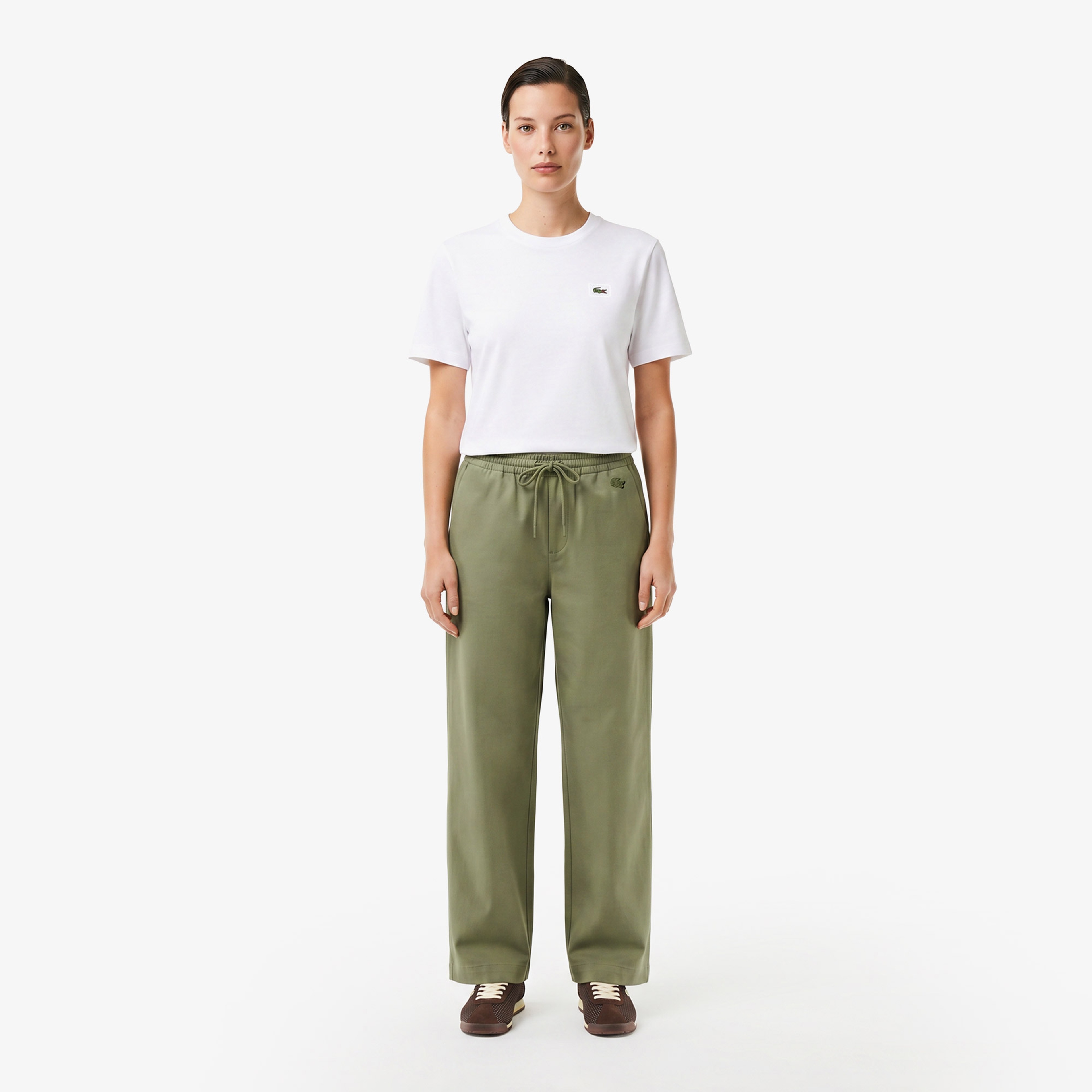 Kadın Relaxed Fit Haki Pantolon