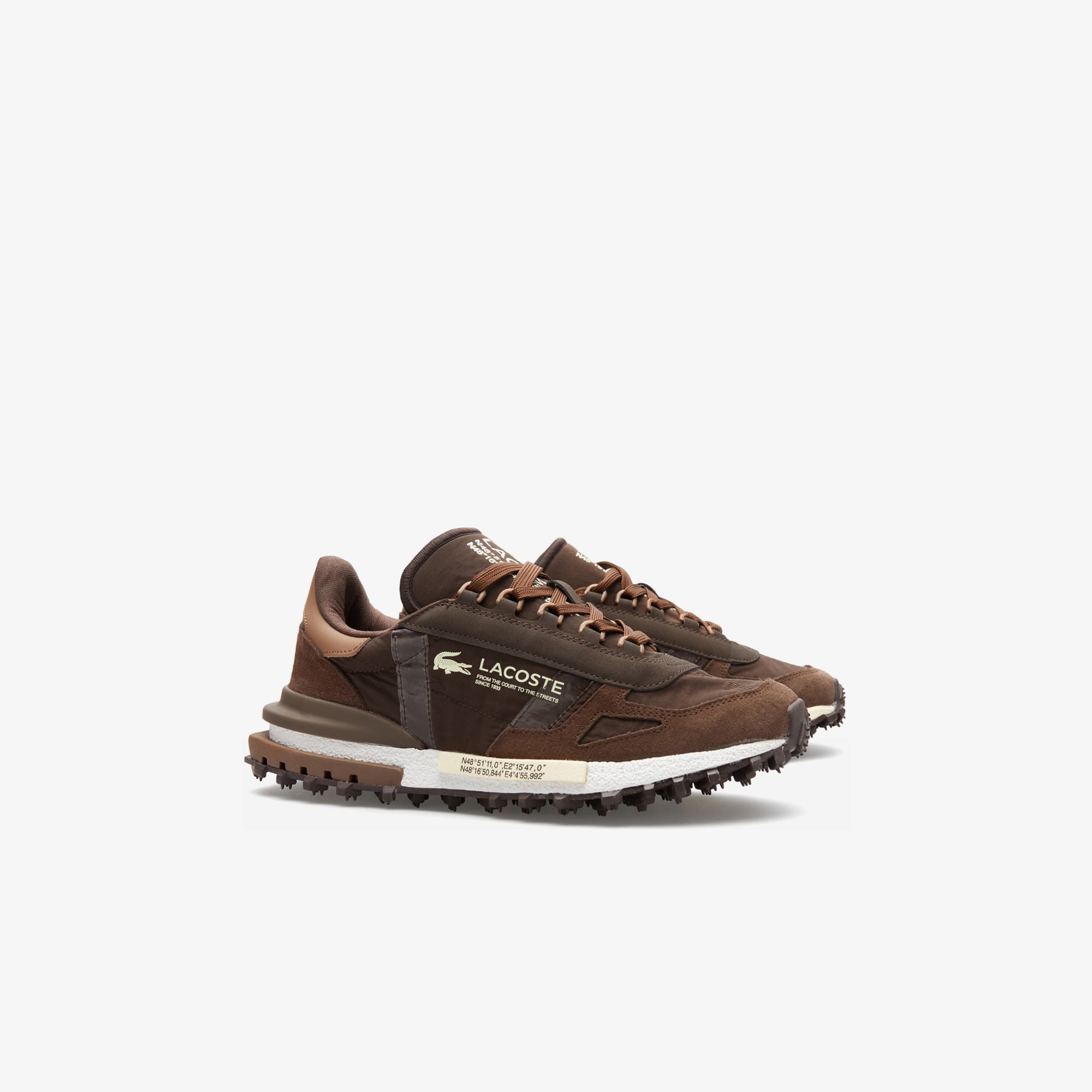 Lacoste Elite Active Erkek Kahverengi Sneaker görsel 2