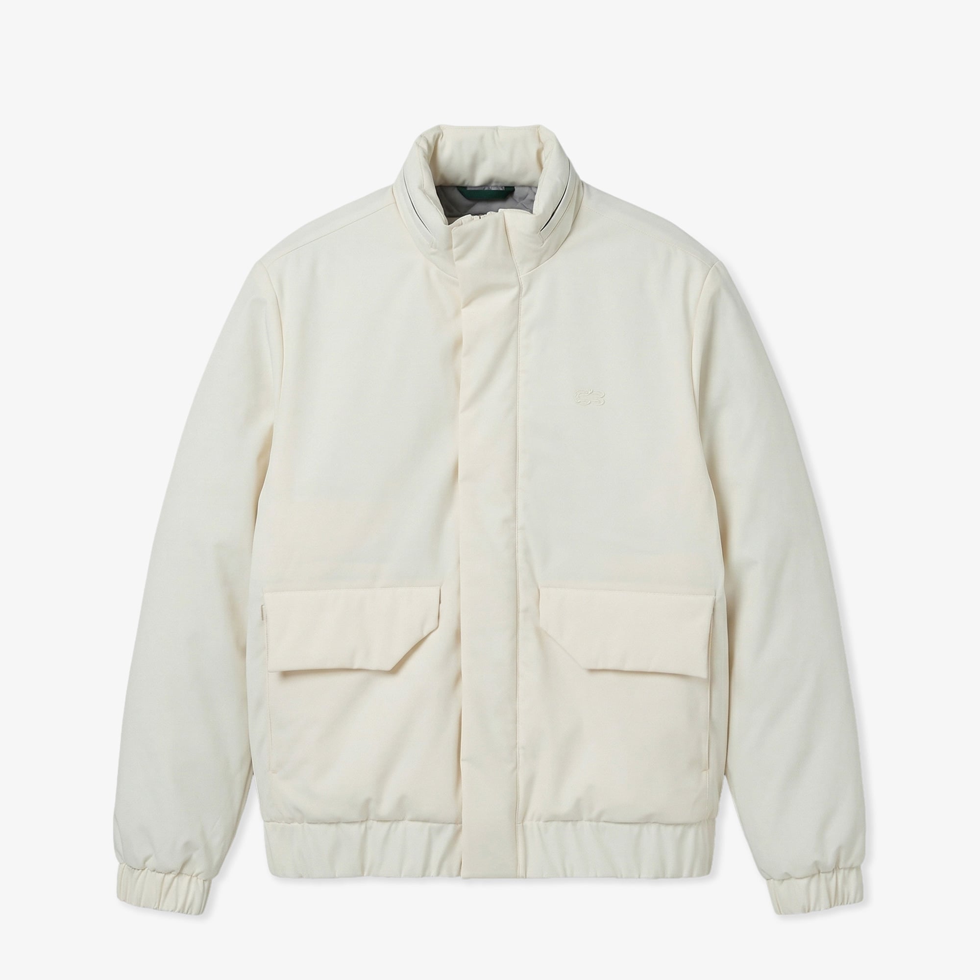 Lacoste Erkek Relaxed Fit Dik Yaka Krem Mont görsel 3