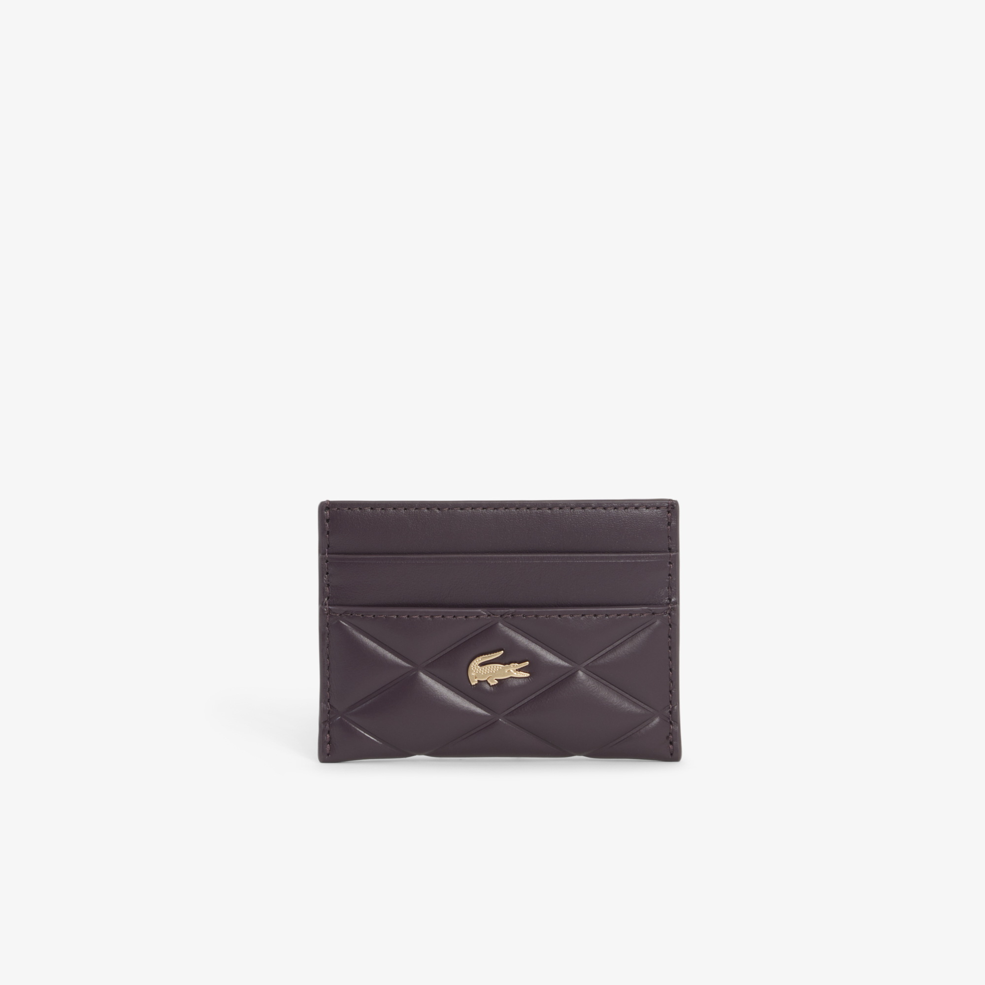 Lacoste Crocodelle Kadın Deri Bordo Kartlık