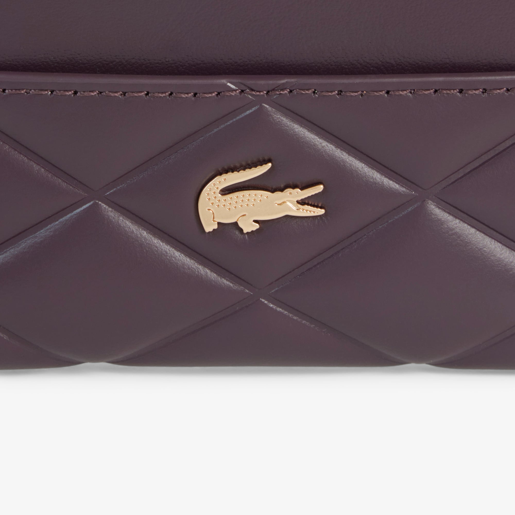 Lacoste Crocodelle Kadın Deri Bordo Kartlık görsel 4