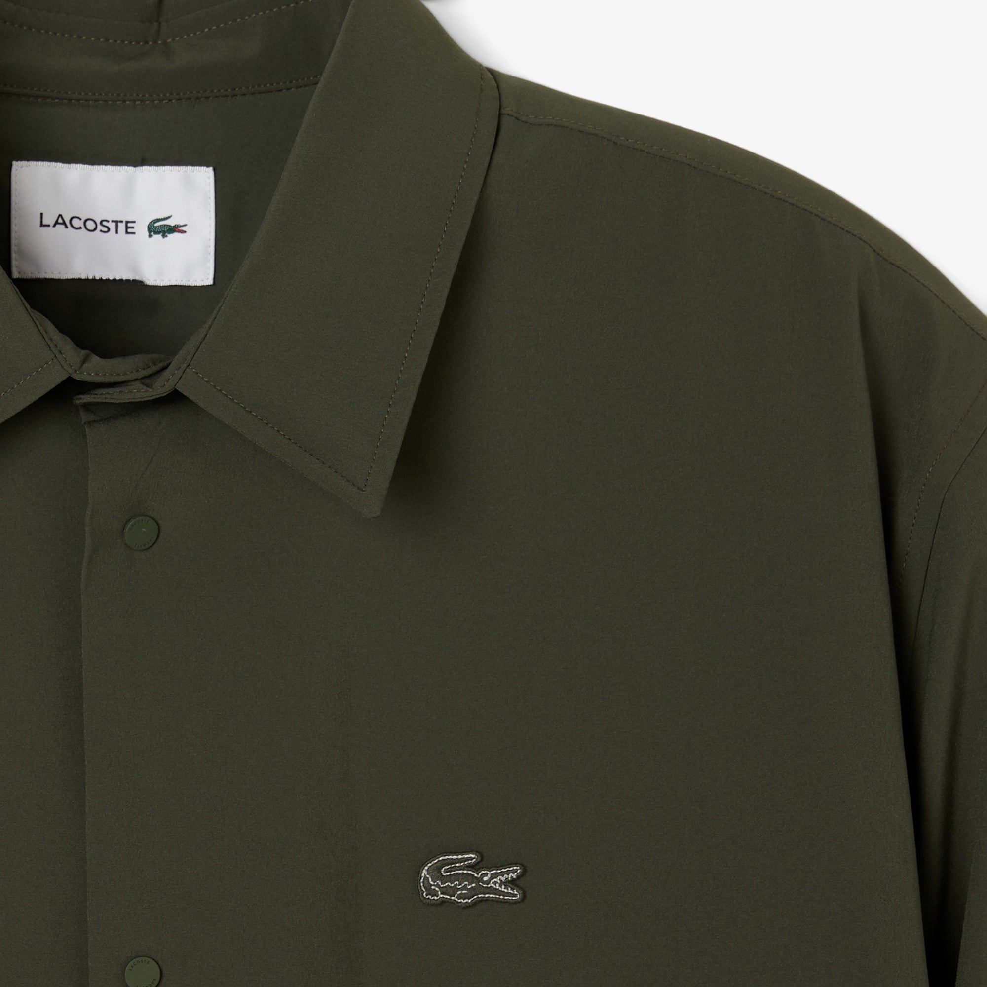 Erkek Oversize Fit Haki Dış Gömlek