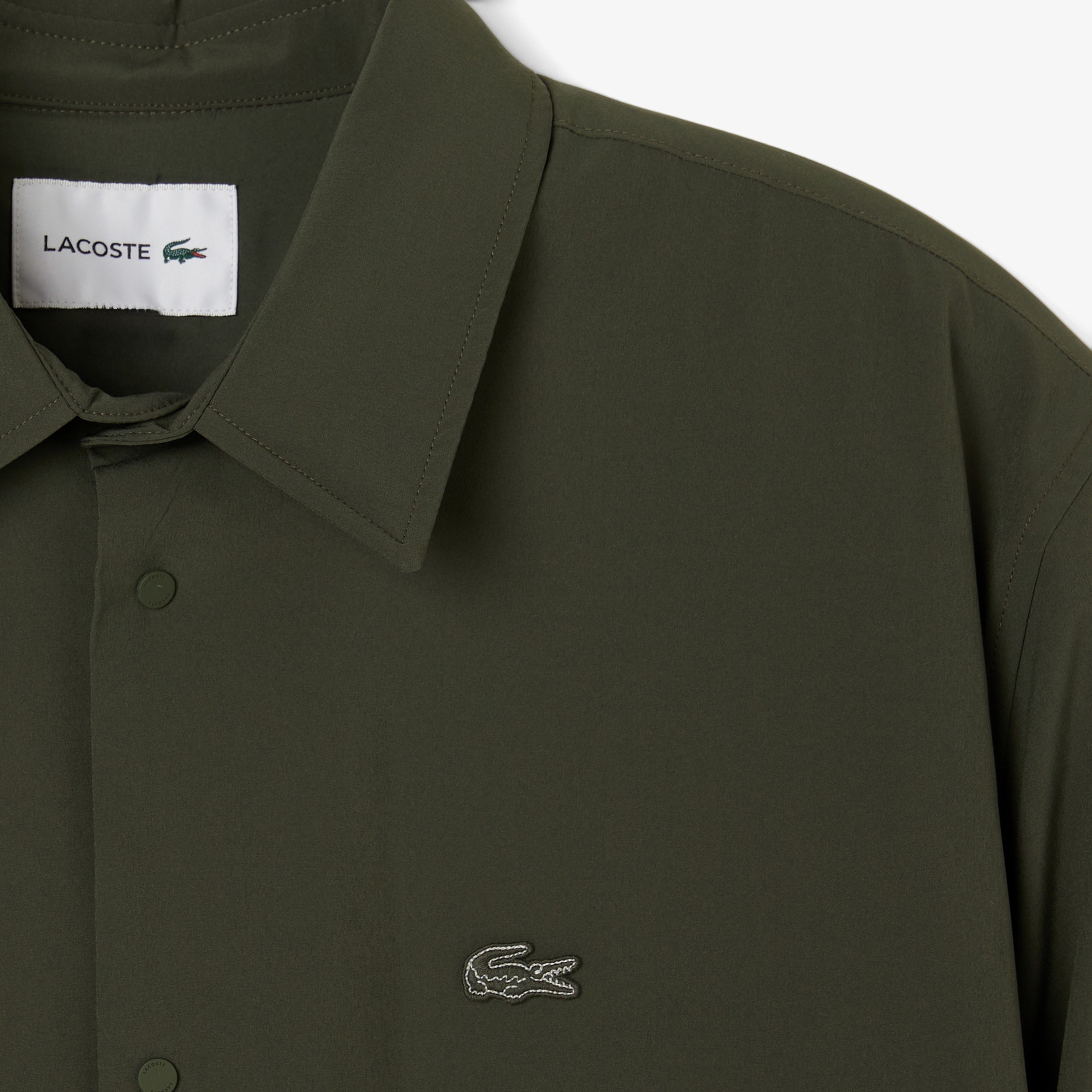 Erkek Oversize Fit Haki Dış Gömlek