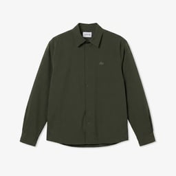 Erkek Oversize Fit Haki Dış Gömlek Yeşil