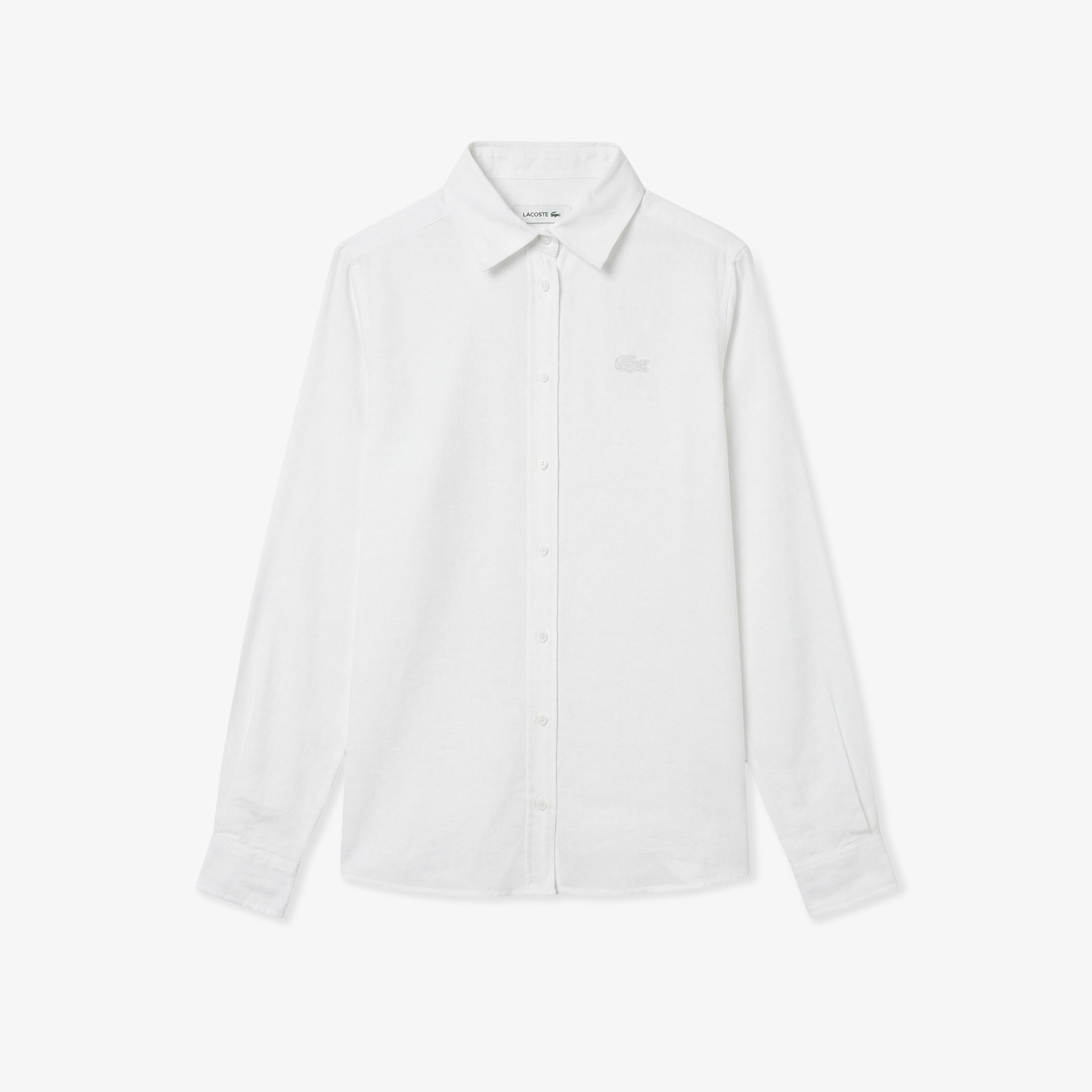 Kadın Relaxed Fit Keten Beyaz Gömlek
