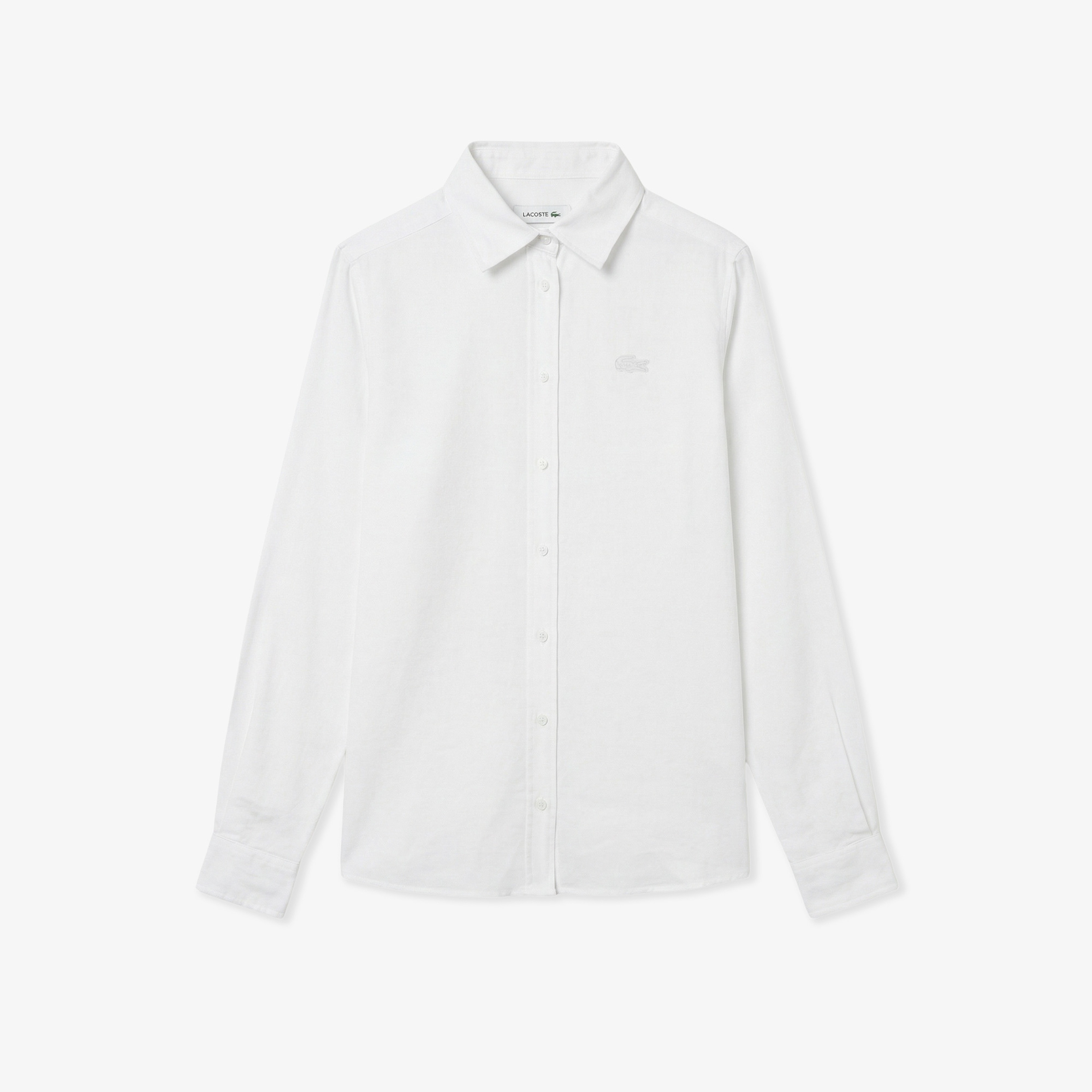 Kadın Relaxed Fit Keten Beyaz Gömlek