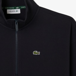 Kadın Relaxed Fit Yarım Fermuarlı Lacivert Sweatshirt Lacivert
