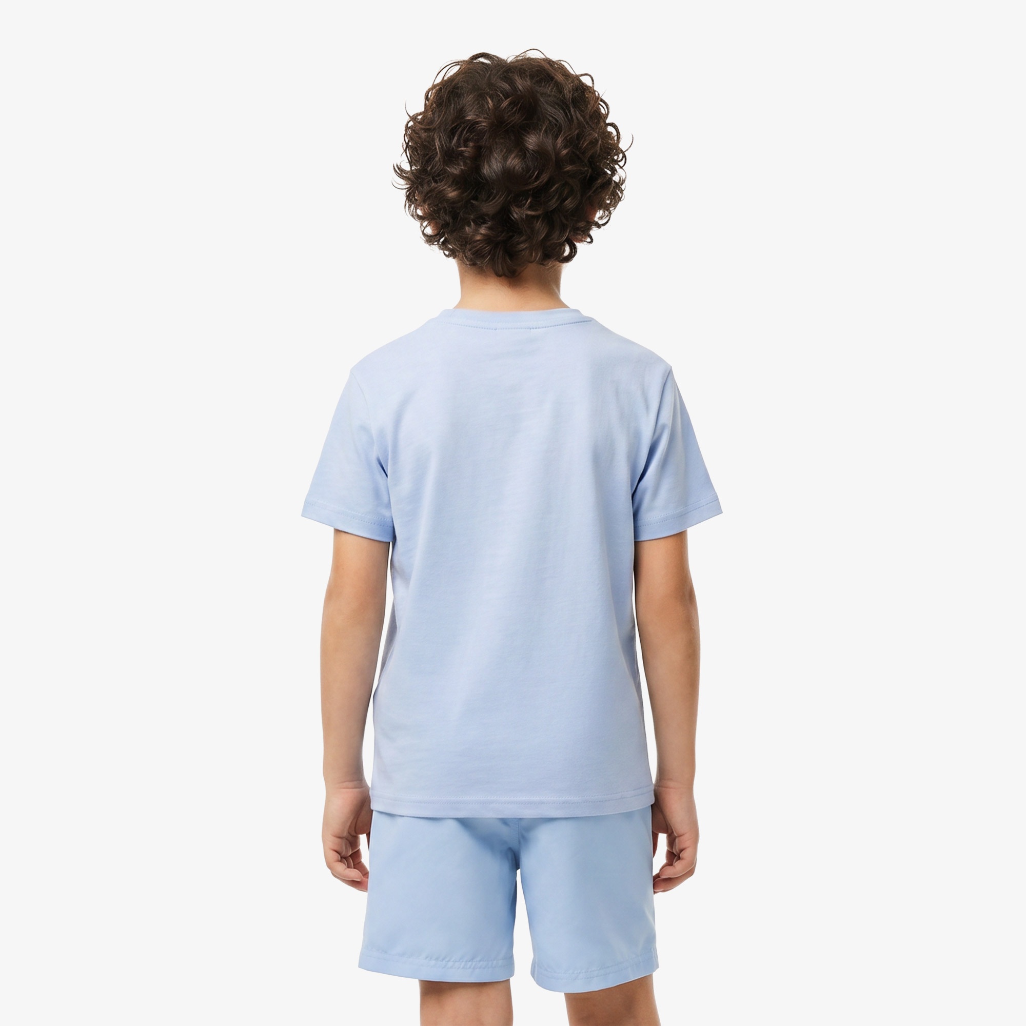 Çocuk Bisiklet Yaka Mavi T-Shirt