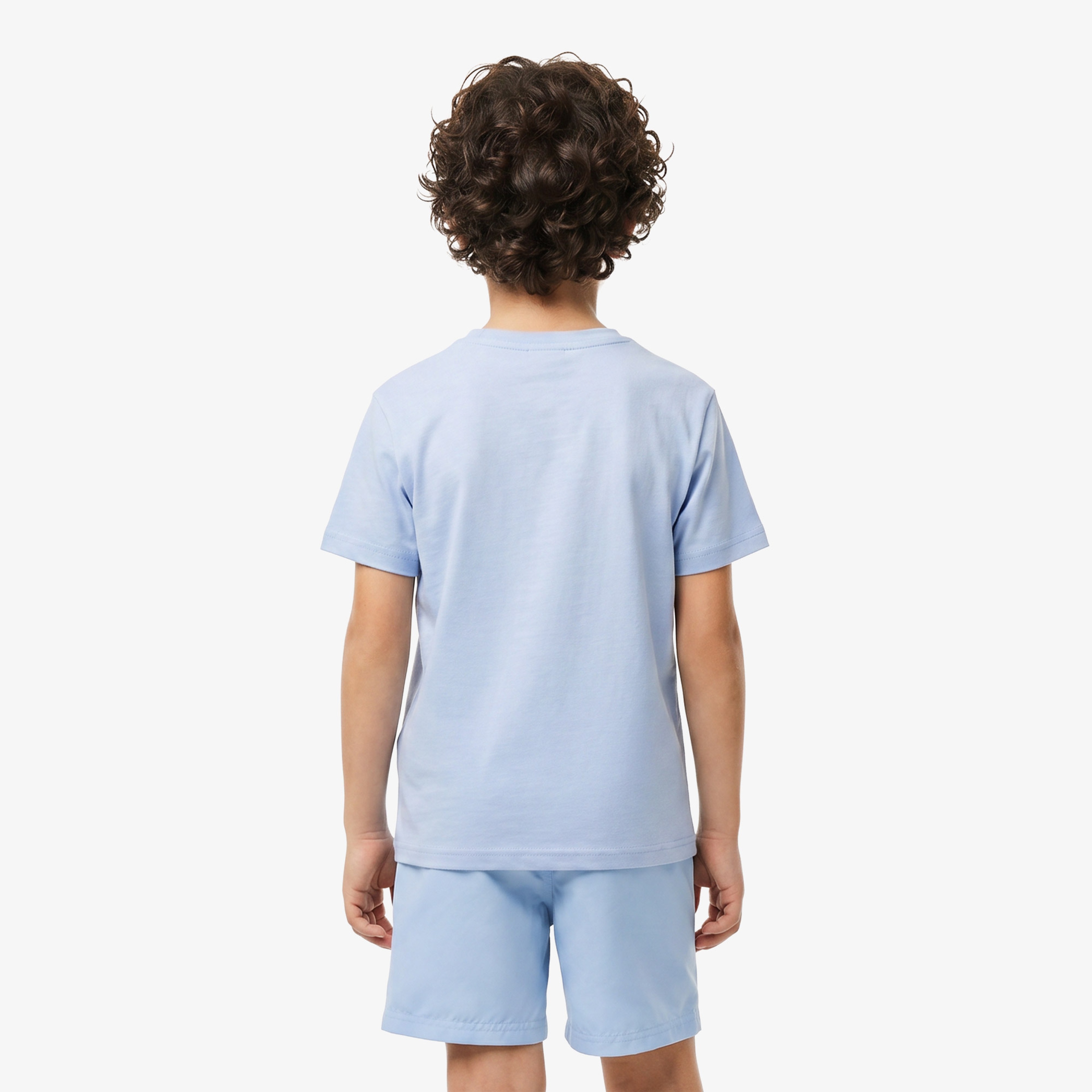 Çocuk Bisiklet Yaka Mavi T-Shirt Çocuk Bisiklet Yaka Mavi T-Shirt
