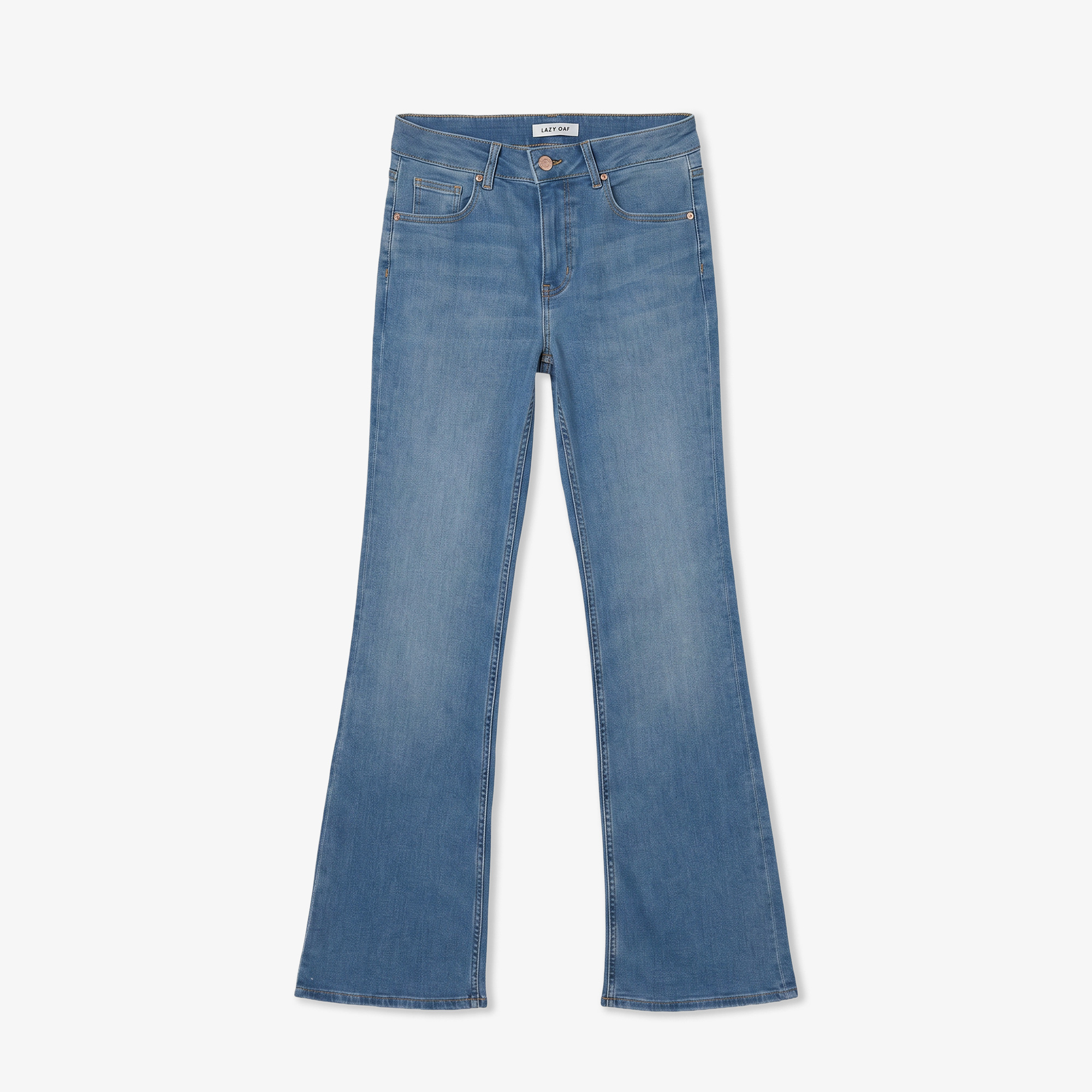 Lacoste Kadın Slim Fit Mavi Jean Pantolon görsel 3