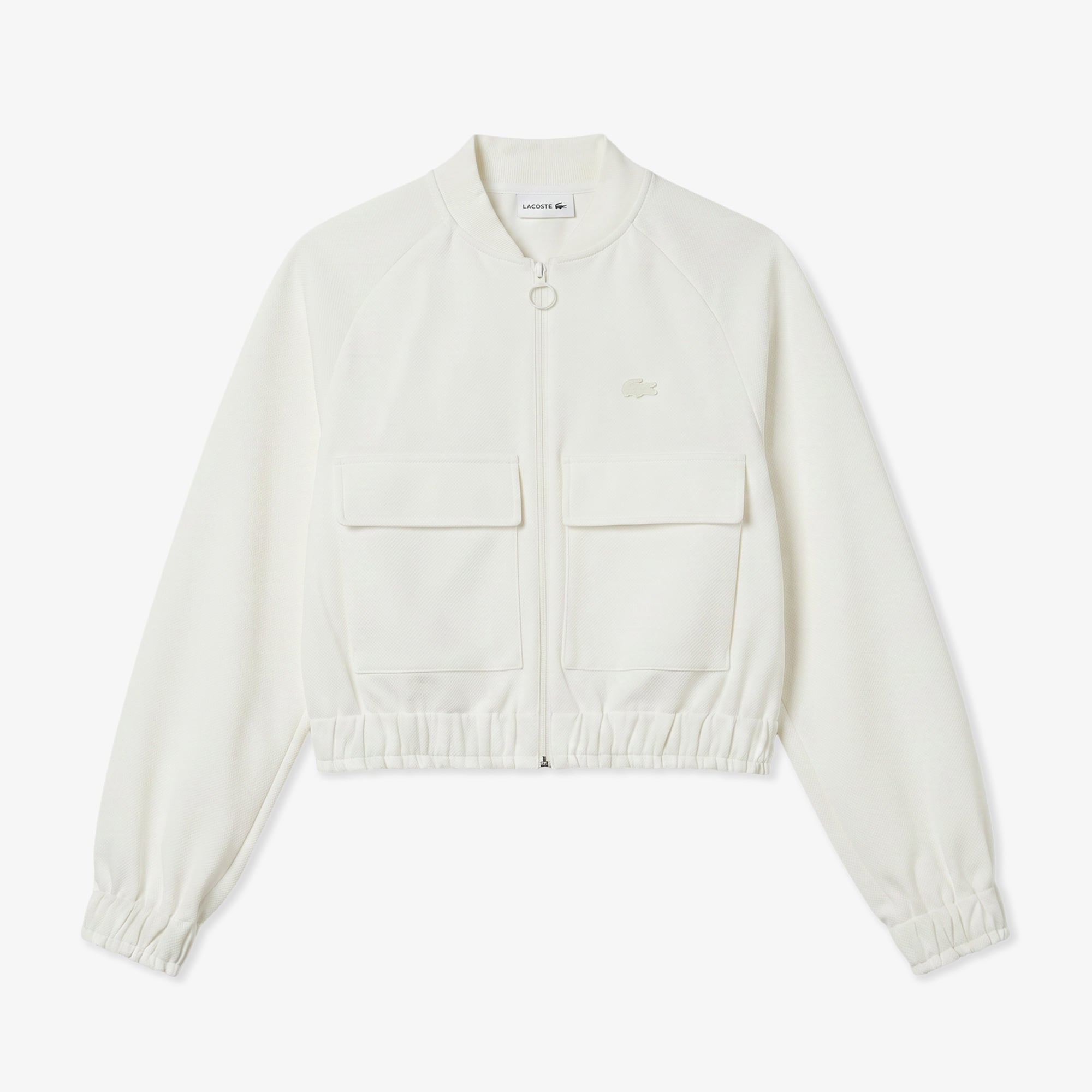 Lacoste Kadın Regular Fit Fermuarlı Krem Ceket görsel 3