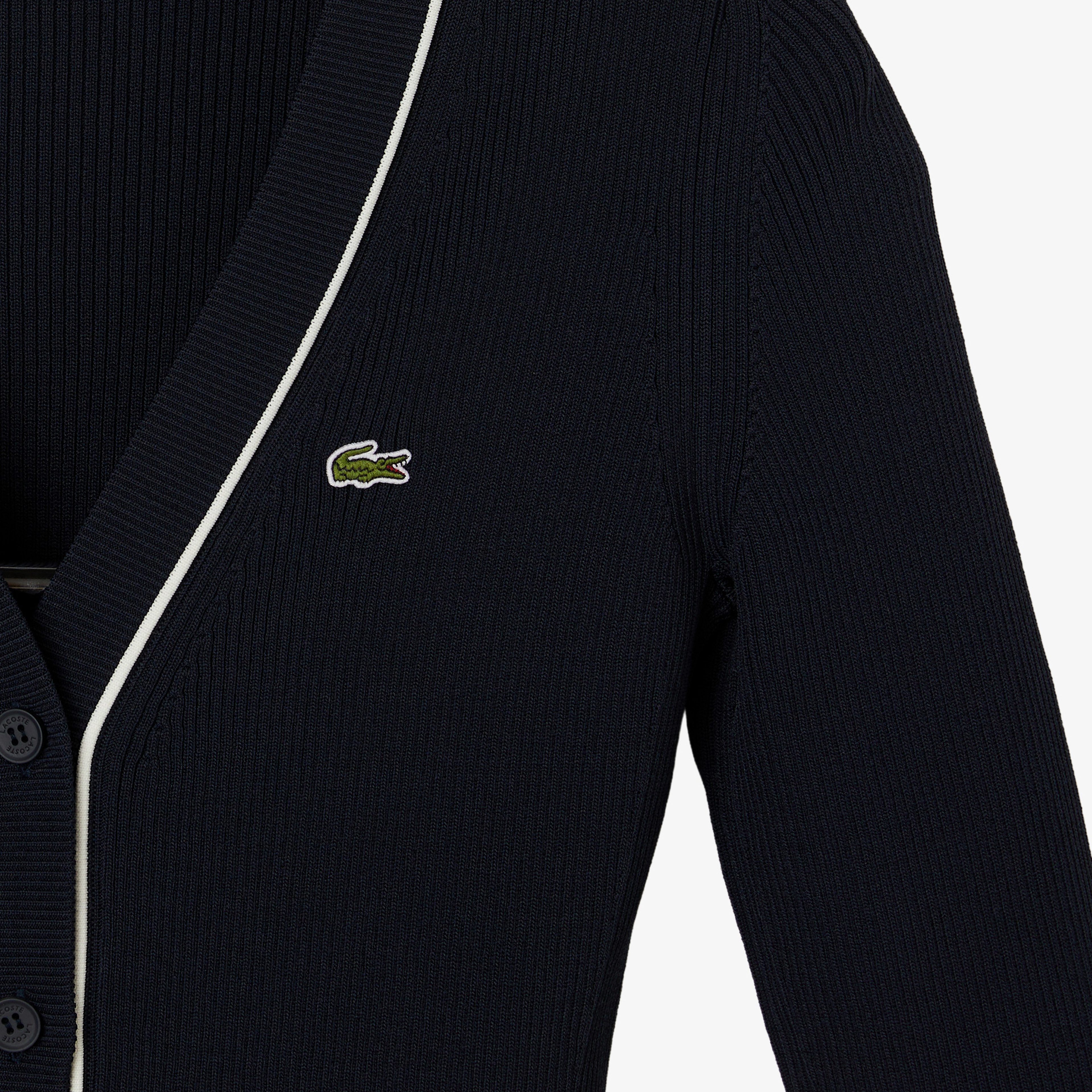 Kadın Slim Fit V Yaka Lacivert Hırka
