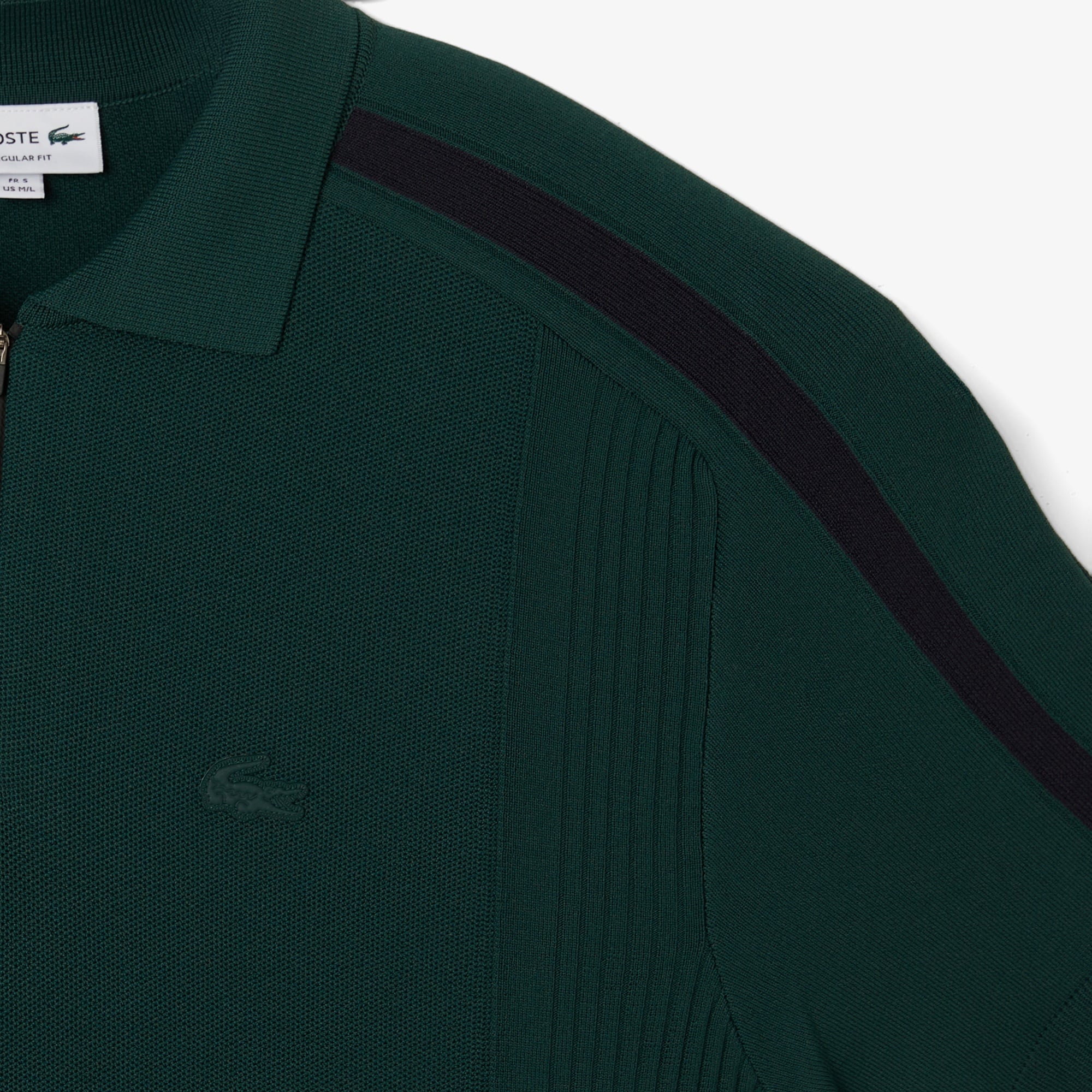 Erkek Classic Fit Kısa Kollu Polo Yaka Koyu Yeşil Triko